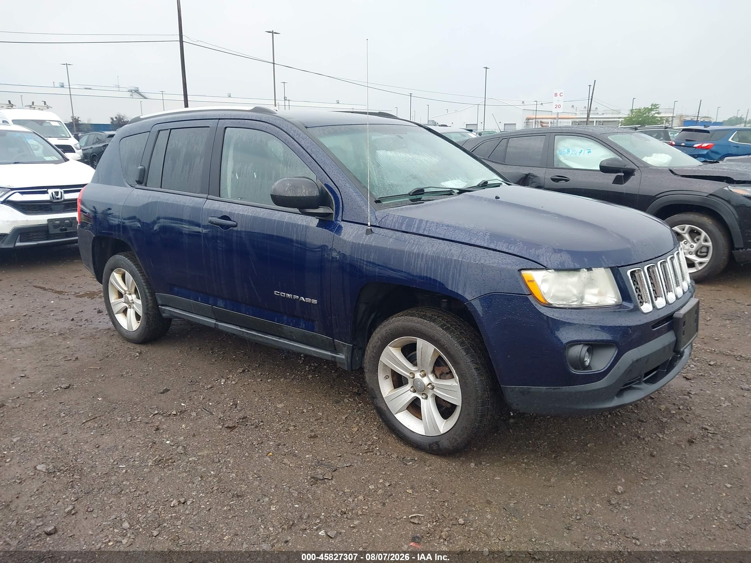 2012 Jeep Compass Latitude Dark Blue vin: 1C4NJDEB9CD588191