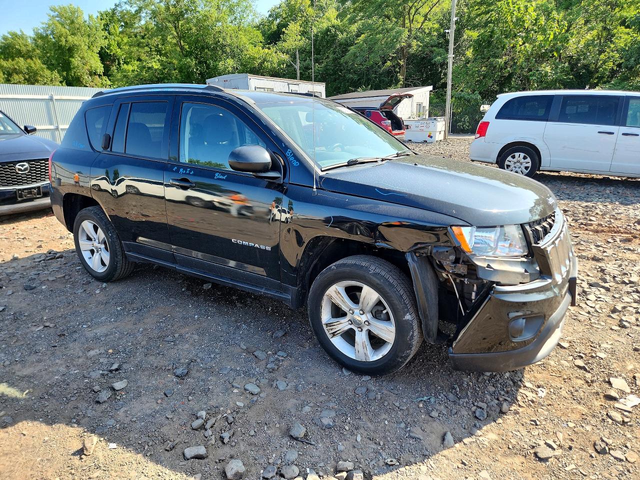 2012 Jeep Compass Latitude Черный vin: 1C4NJDEB9CD676593