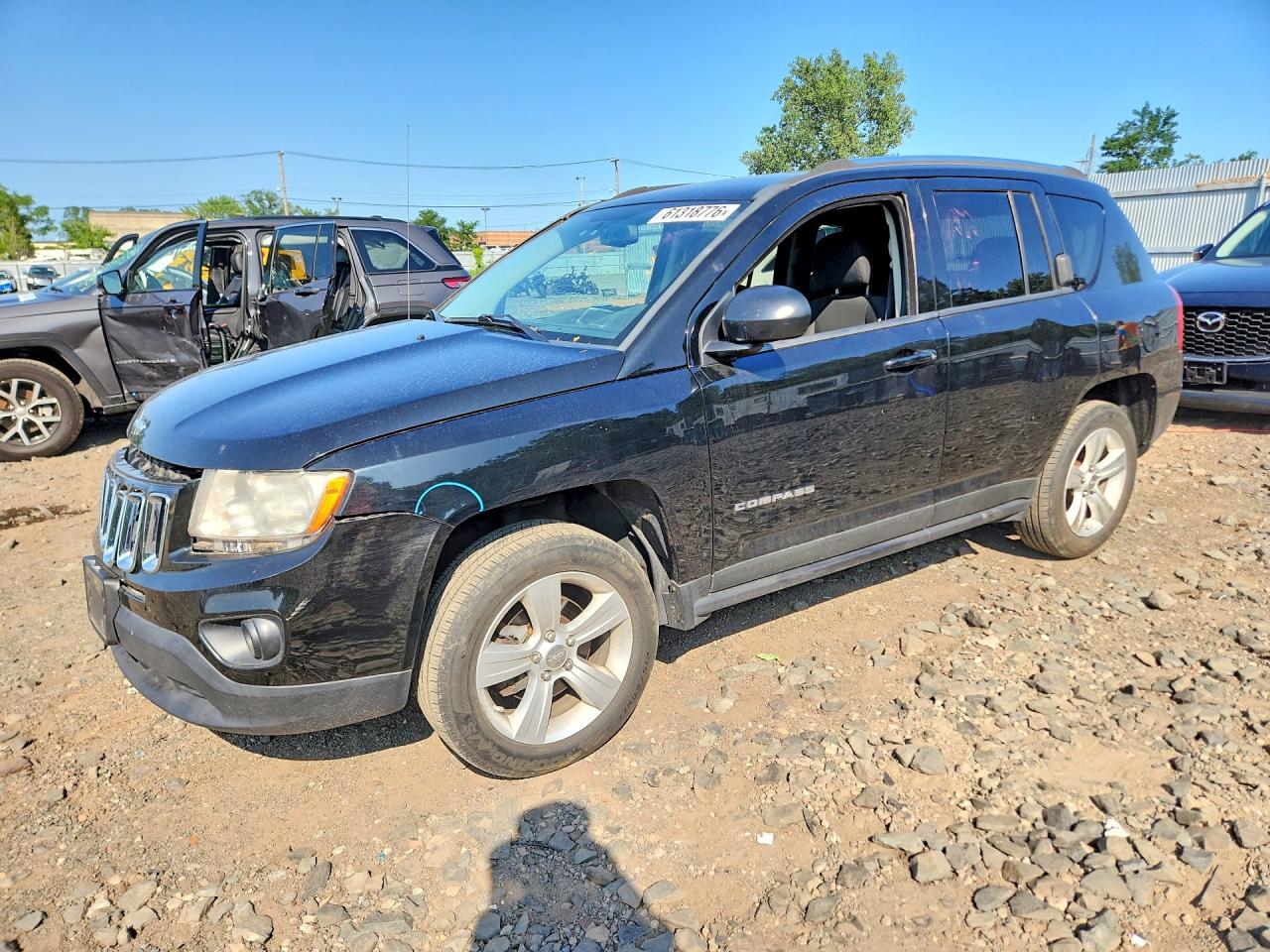 2012 Jeep Compass Latitude Черный vin: 1C4NJDEB9CD676593