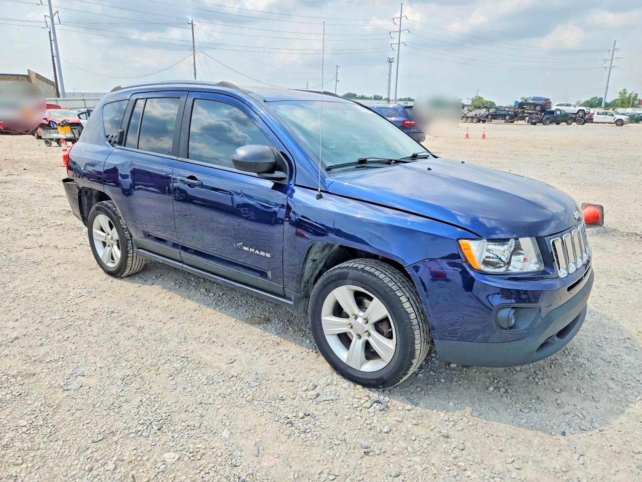 2013 Jeep Compass Latitude Синий vin: 1C4NJDEB9DD158484