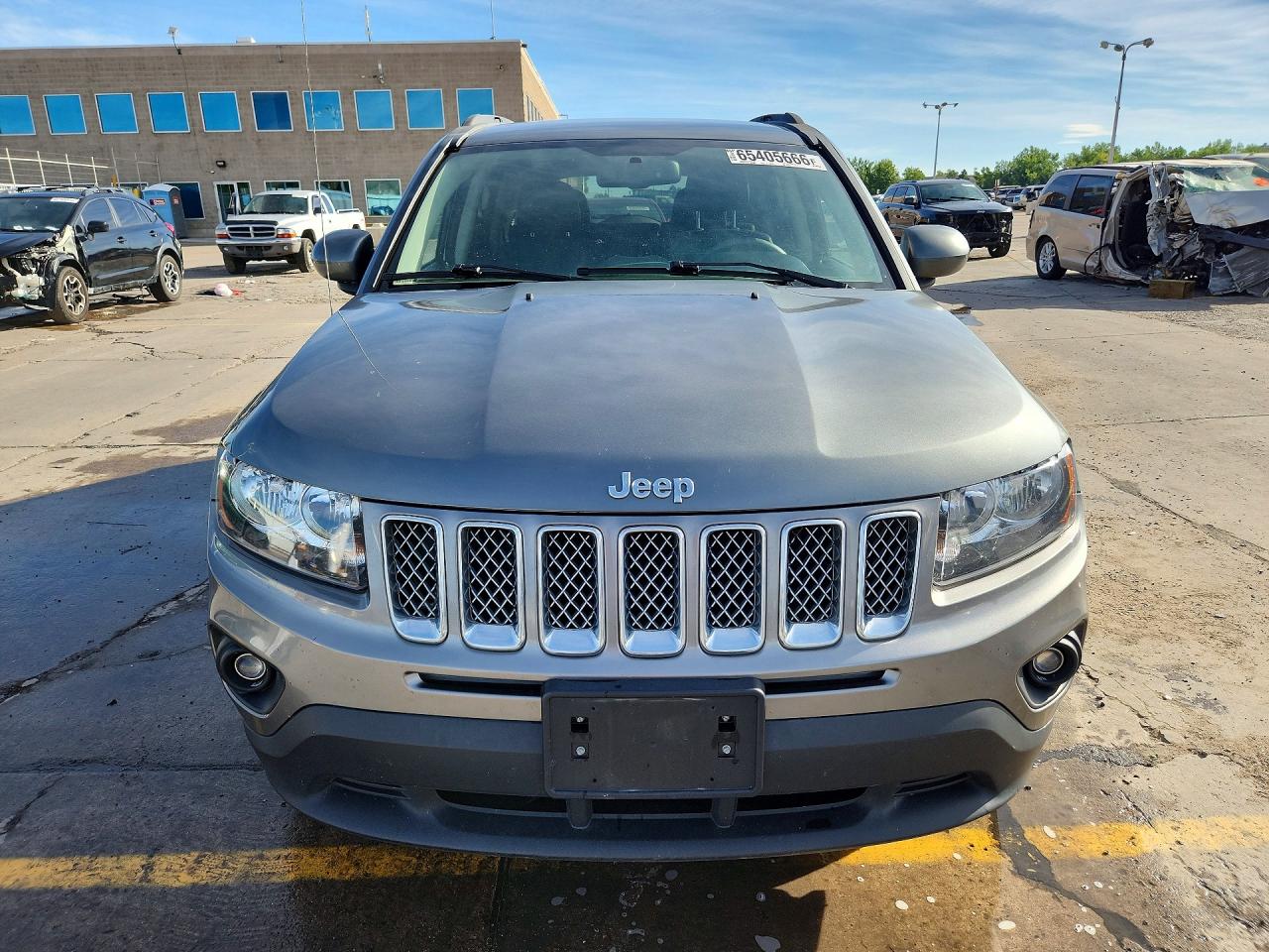 2014 Jeep Compass Latitude Серый vin: 1C4NJDEB9ED546834