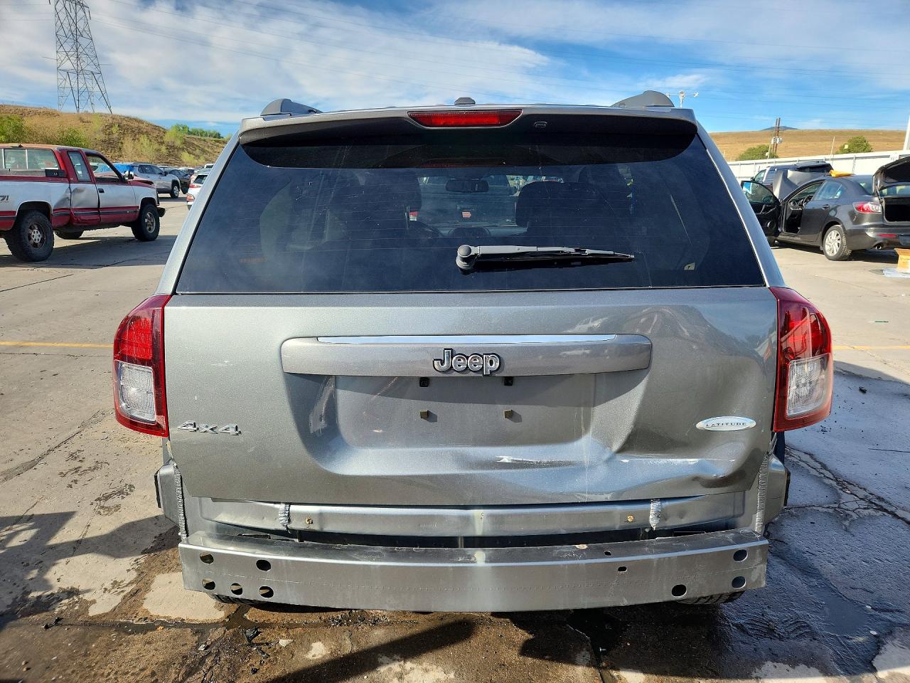 2014 Jeep Compass Latitude Серый vin: 1C4NJDEB9ED546834