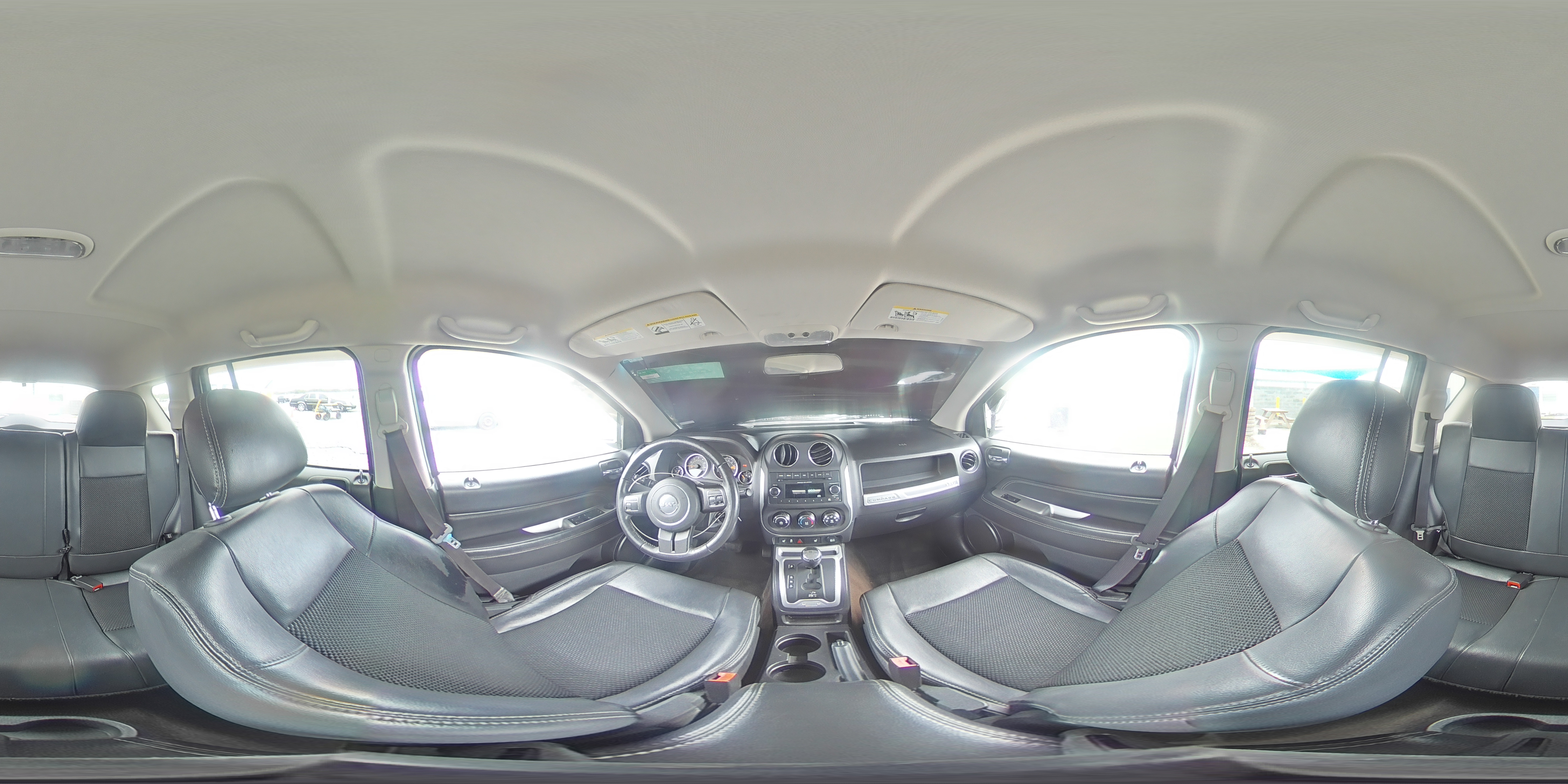 2014 Jeep Compass Latitude White vin: 1C4NJDEB9ED696331