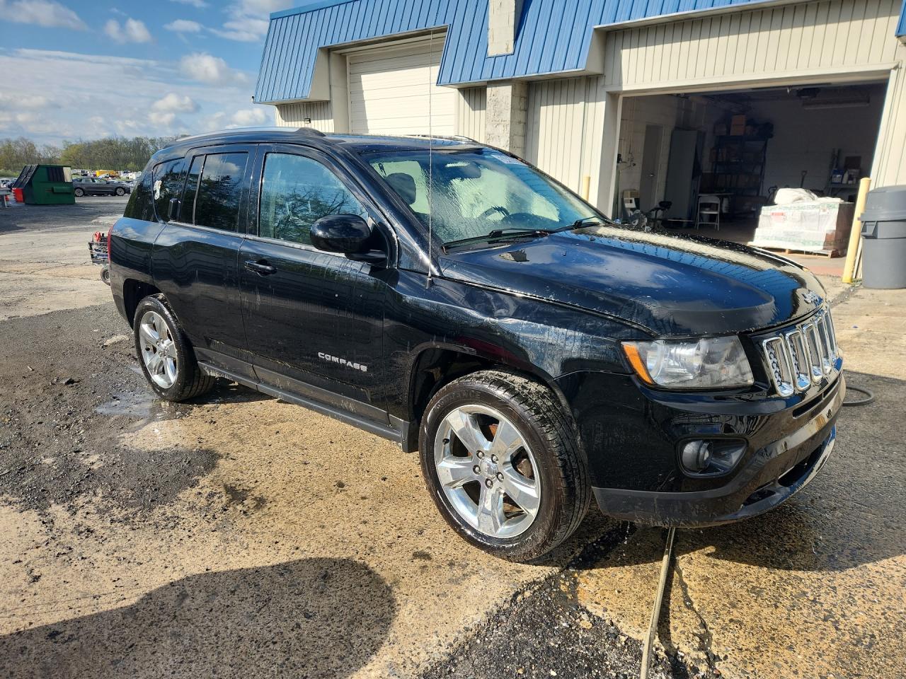 2014 Jeep Compass Latitude Black vin: 1C4NJDEB9ED817052 Damage: Right Front Fender, Severe Damage, Replacement Required