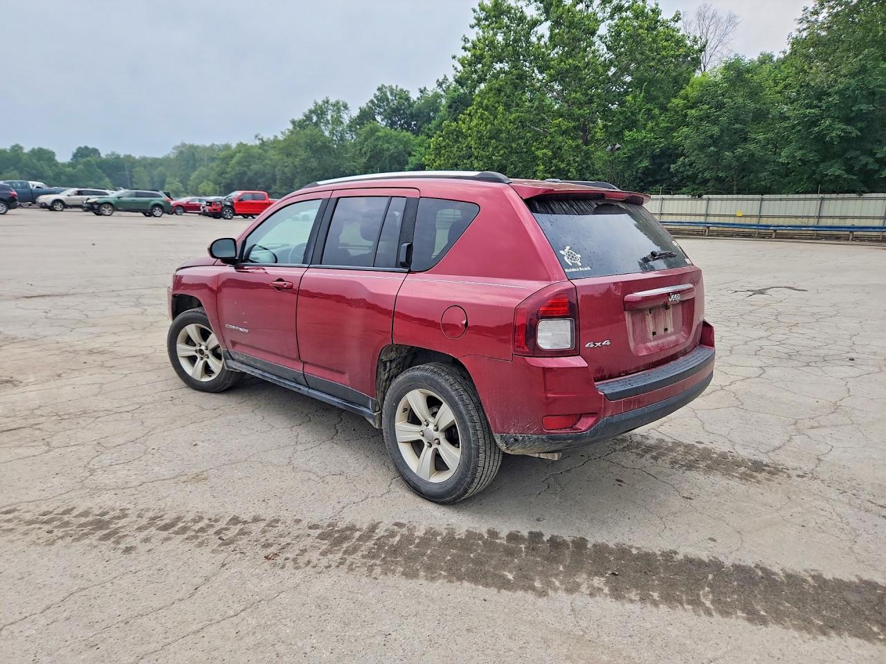 2014 Jeep Compass Latitude Бордовый vin: 1C4NJDEB9ED847720