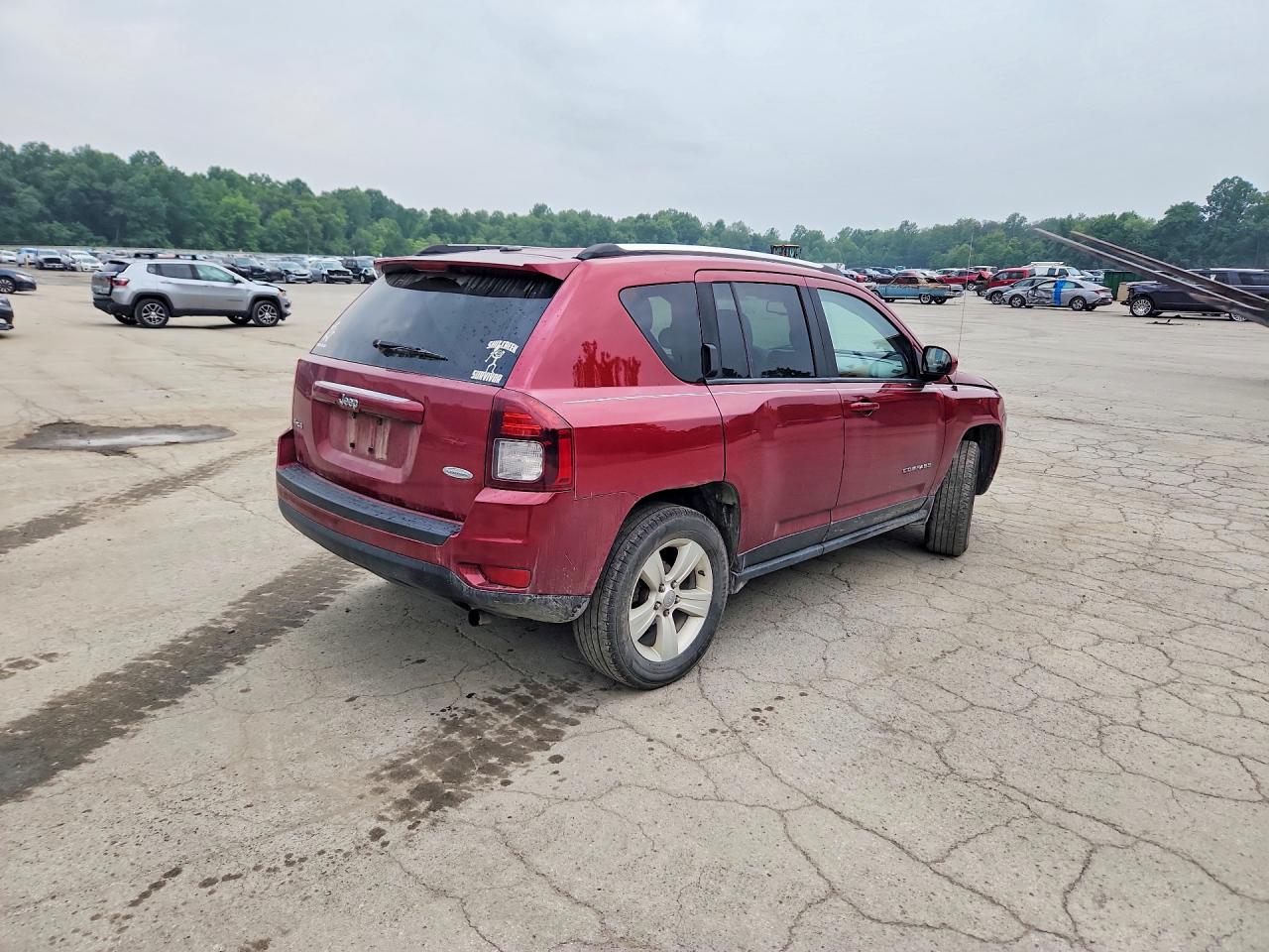 2014 Jeep Compass Latitude Бордовый vin: 1C4NJDEB9ED847720