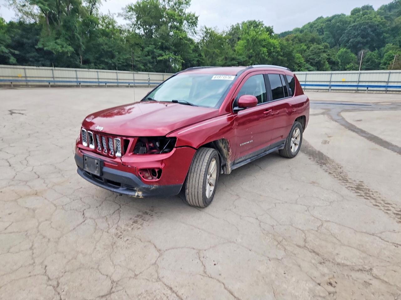 2014 Jeep Compass Latitude Бордовый vin: 1C4NJDEB9ED847720