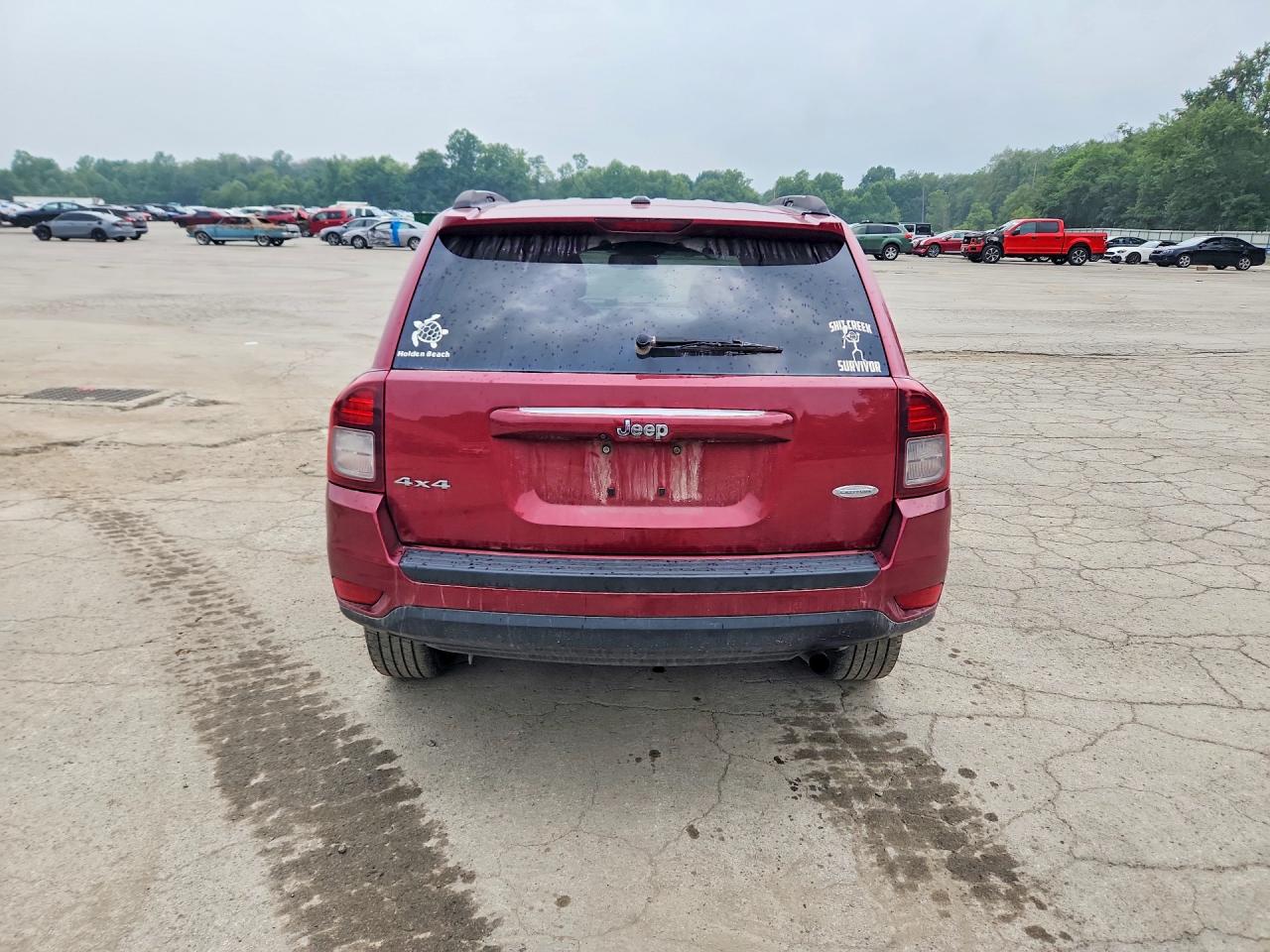 2014 Jeep Compass Latitude Бордовый vin: 1C4NJDEB9ED847720