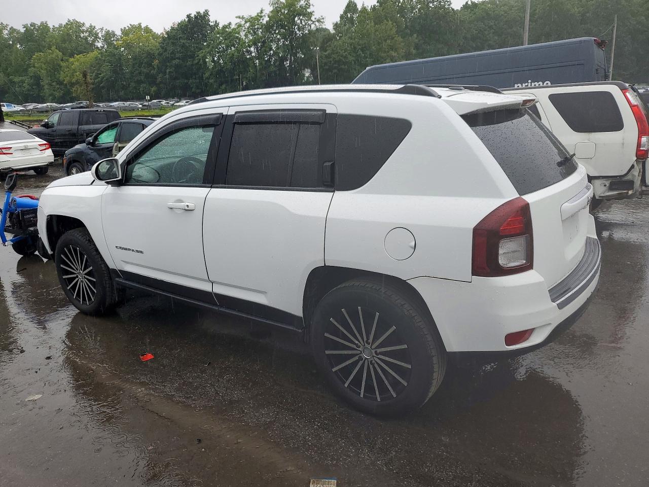 2015 Jeep Compass Sport White vin: 1C4NJDEB9FD105447
