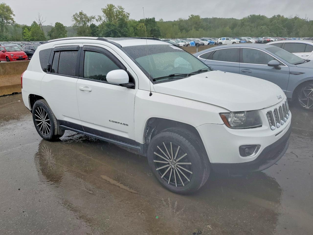 2015 Jeep Compass Sport White vin: 1C4NJDEB9FD105447