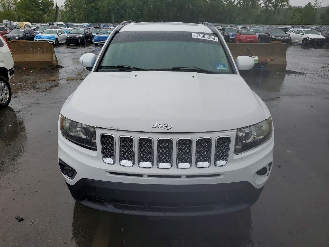 2015 Jeep Compass Sport White vin: 1C4NJDEB9FD105447