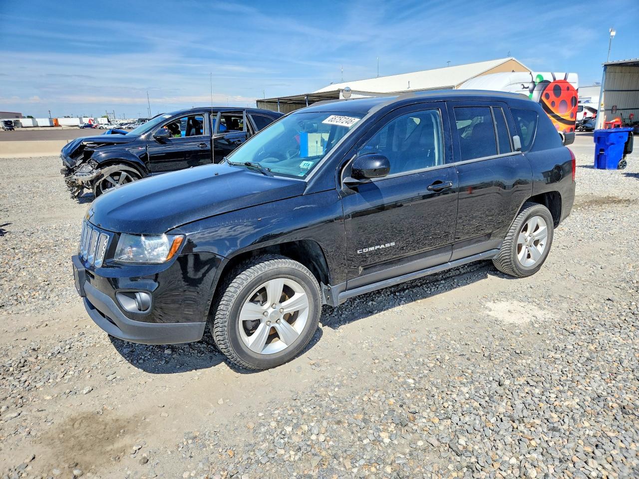 2015 Jeep Compass Latitude Black vin: 1C4NJDEB9FD163090
