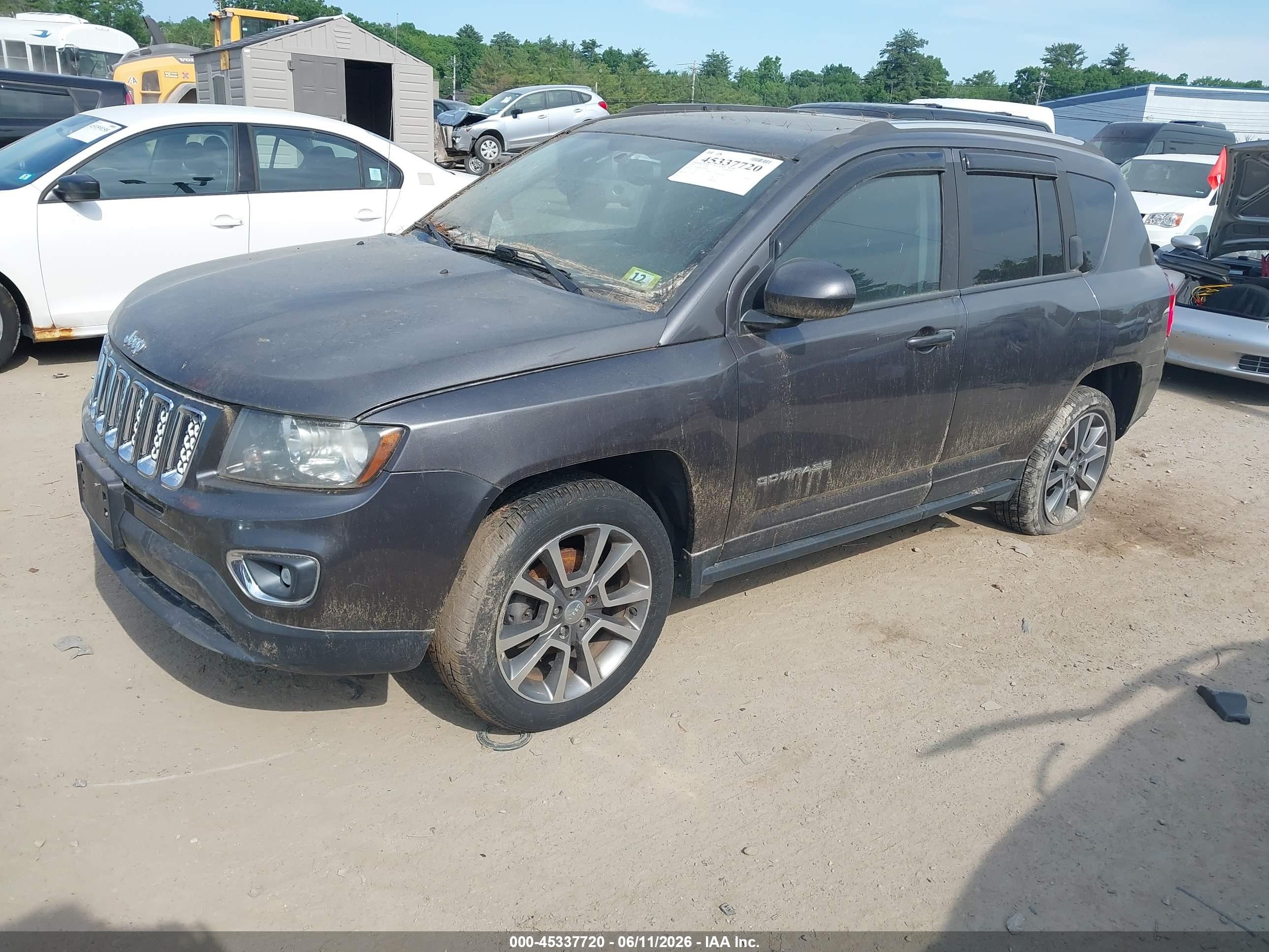 2016 Jeep Compass High Altitude Edition Gray vin: 1C4NJDEB9GD708447