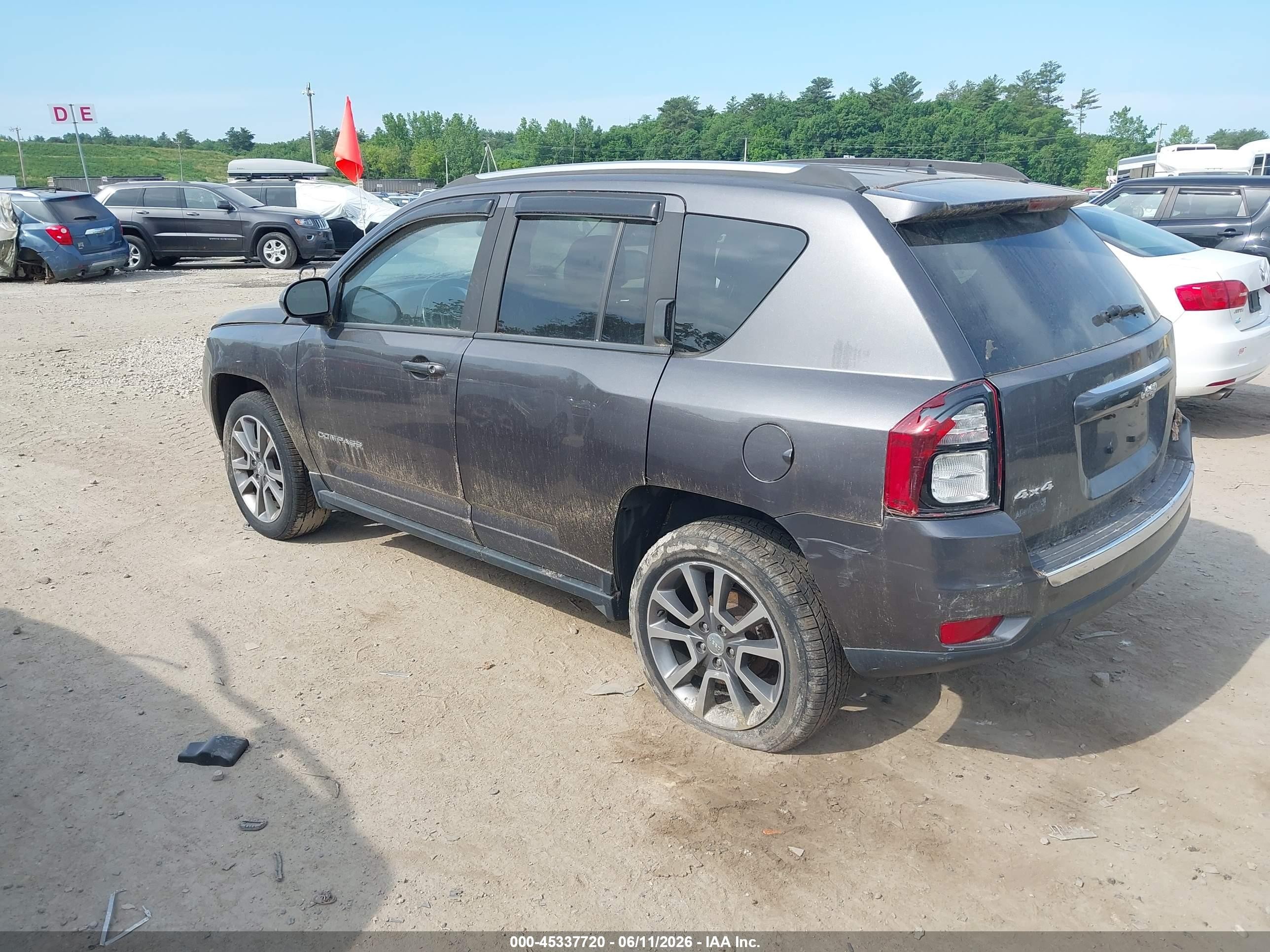 2016 Jeep Compass High Altitude Edition Gray vin: 1C4NJDEB9GD708447