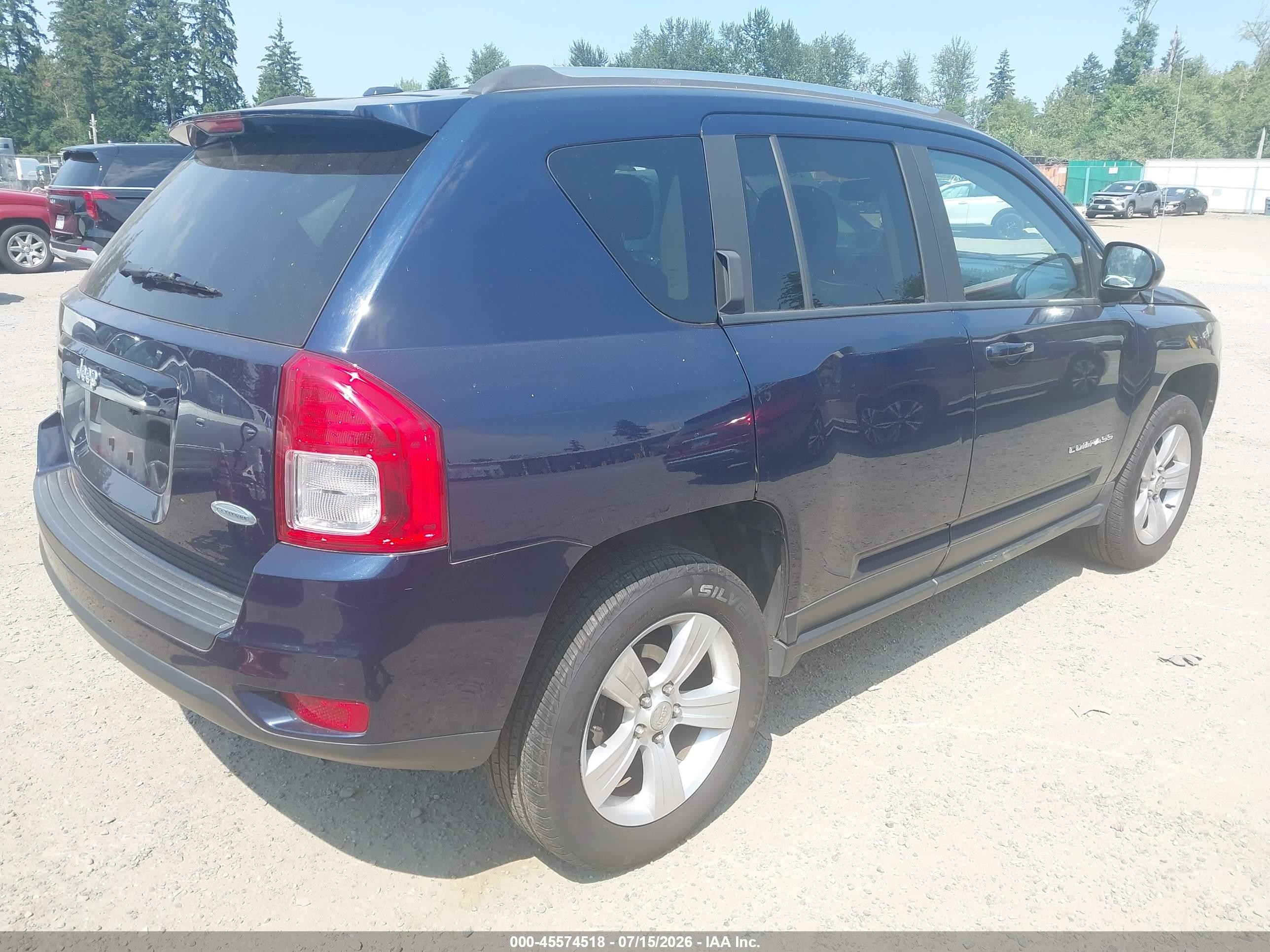 2012 Jeep Compass Latitude Blue vin: 1C4NJDEBXCD676618