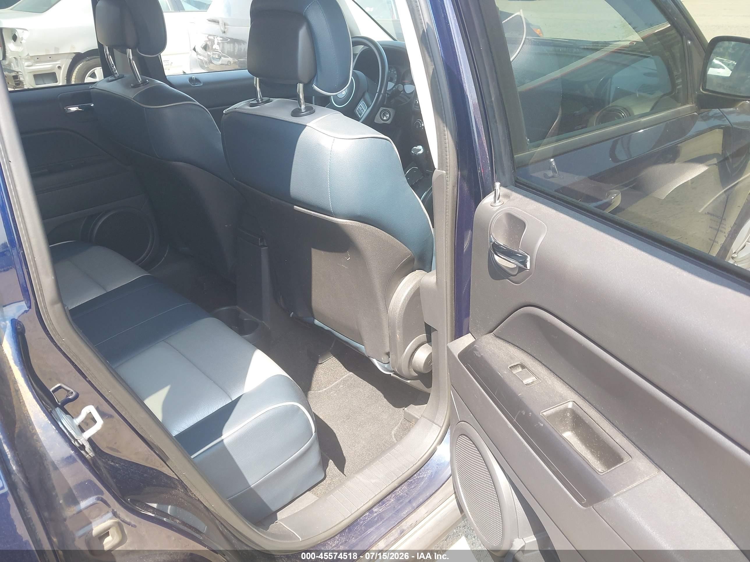 2012 Jeep Compass Latitude Blue vin: 1C4NJDEBXCD676618