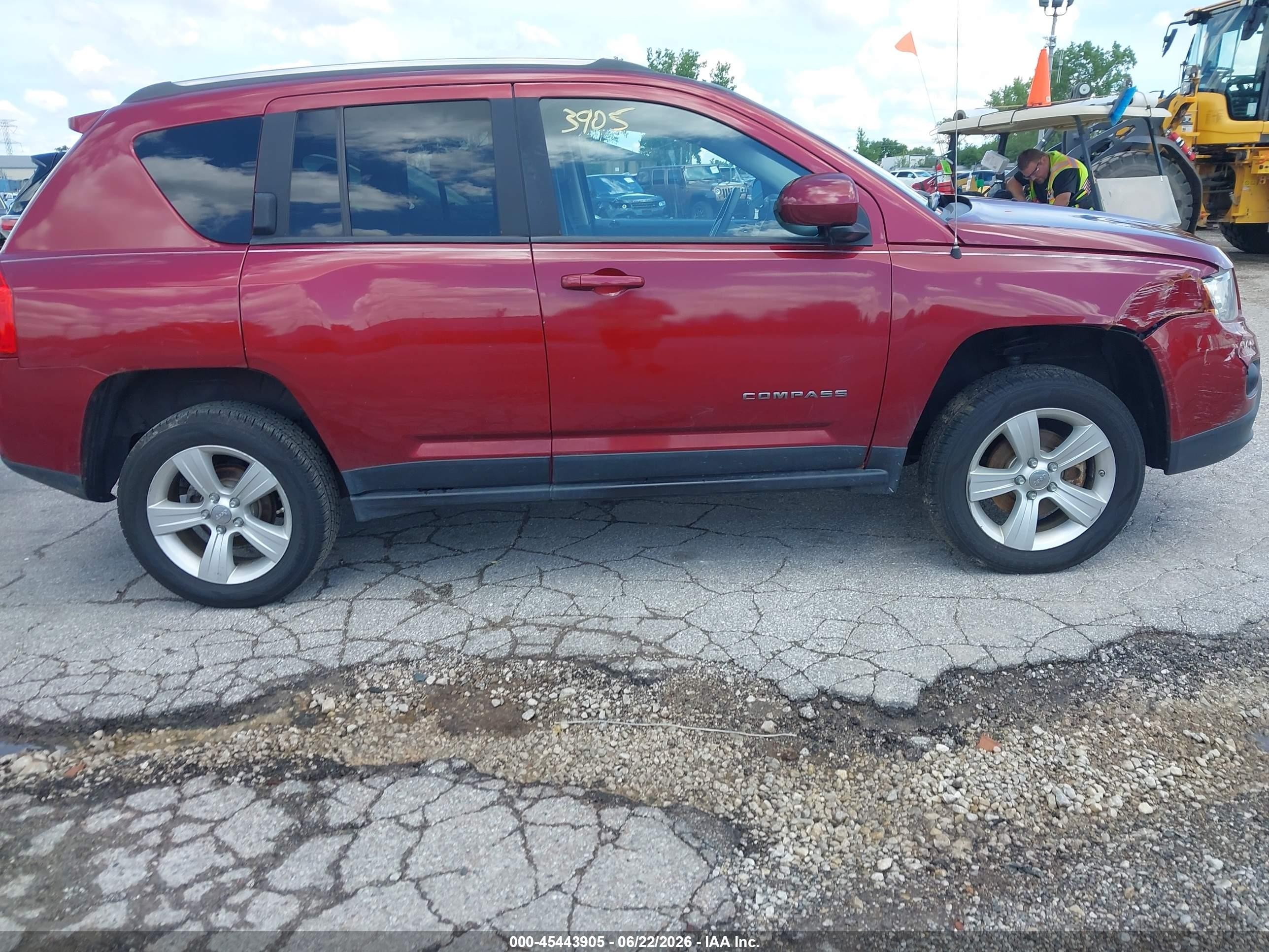 2012 Jeep Compass Latitude Red vin: 1C4NJDEBXCD717961