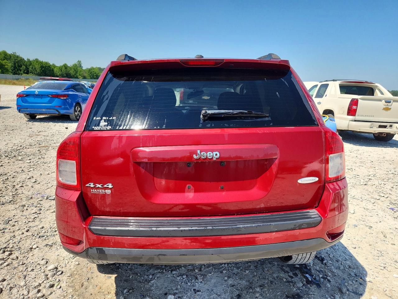 2013 Jeep Compass Latitude Red vin: 1C4NJDEBXDD189940