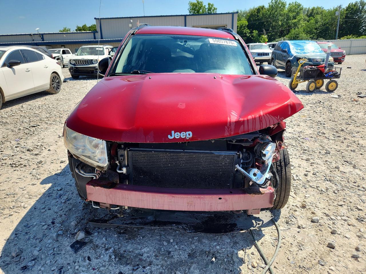 2013 Jeep Compass Latitude Red vin: 1C4NJDEBXDD189940