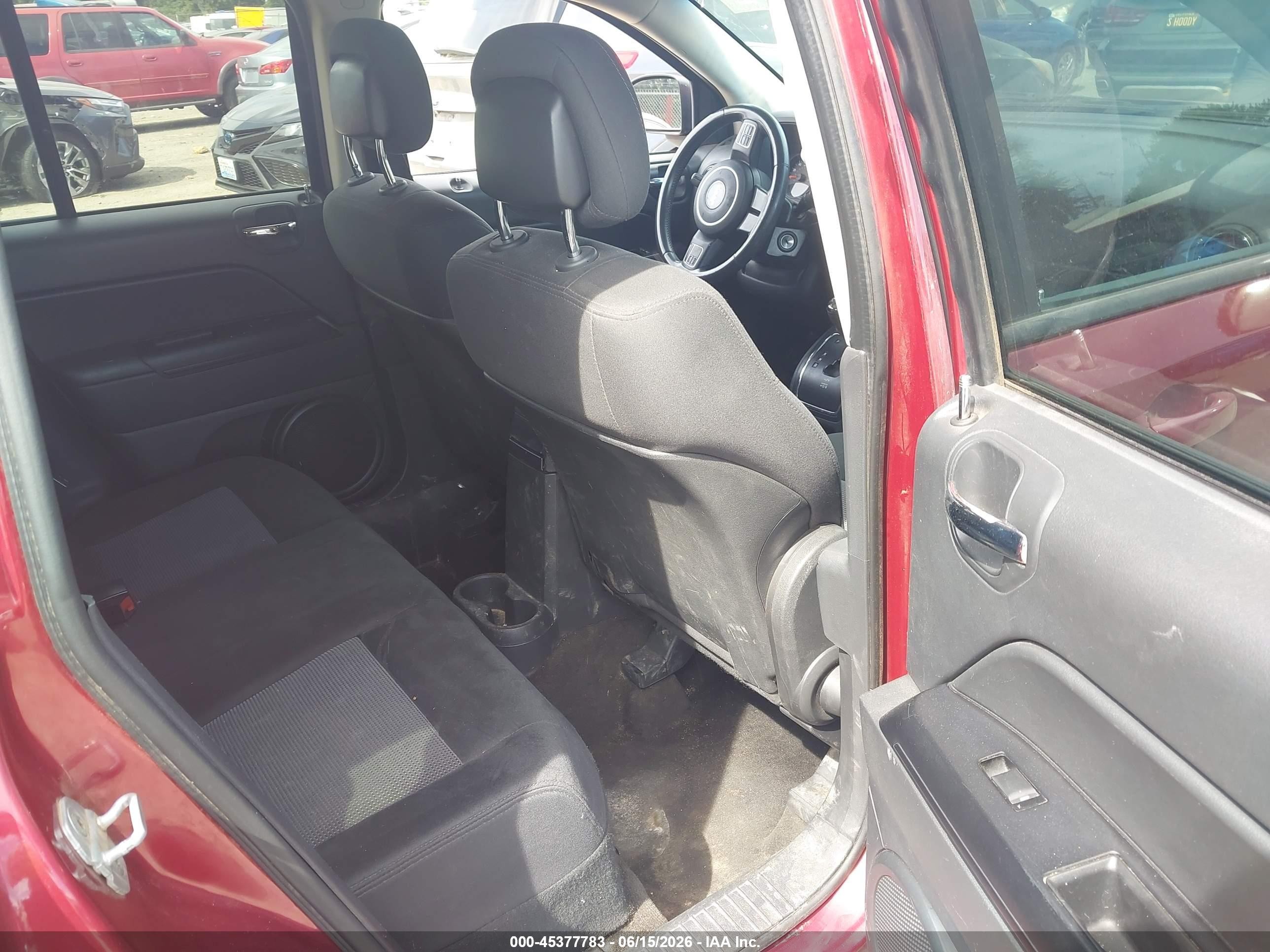 2013 Jeep Compass Latitude Red vin: 1C4NJDEBXDD221883