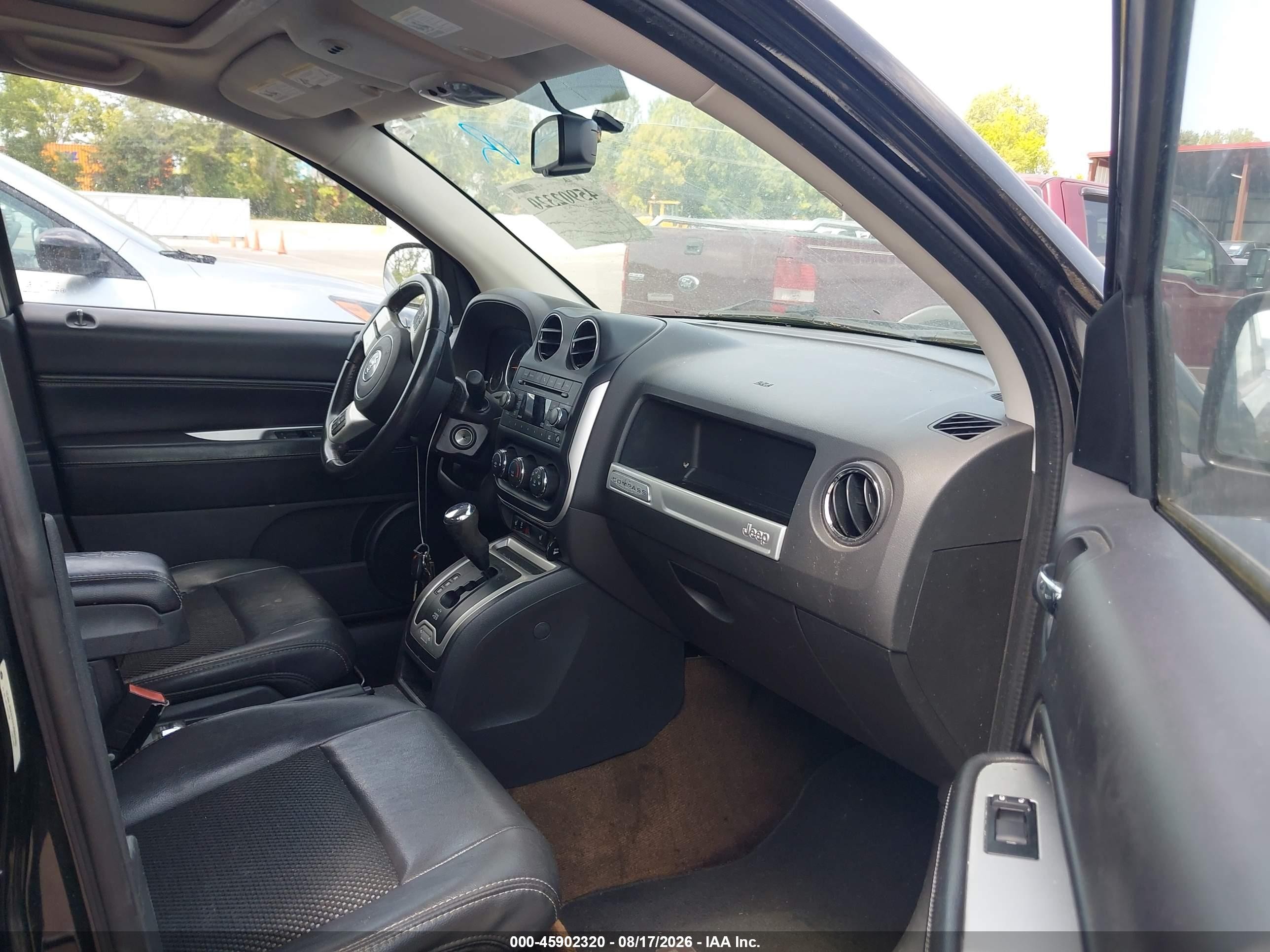 2014 Jeep Compass Latitude Black vin: 1C4NJDEBXED505449