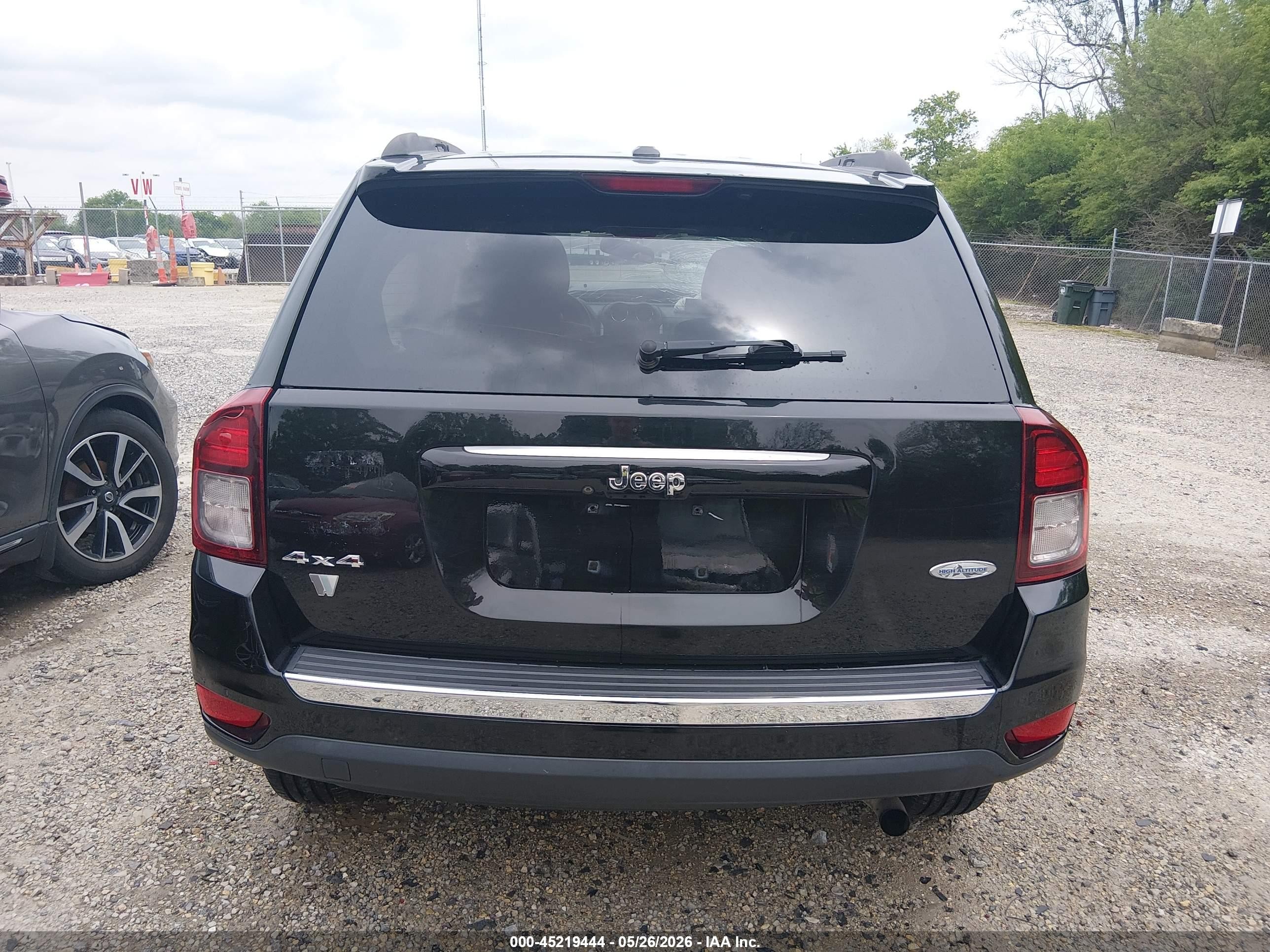 2015 Jeep Compass High Altitude Edition Black vin: 1C4NJDEBXFD292777