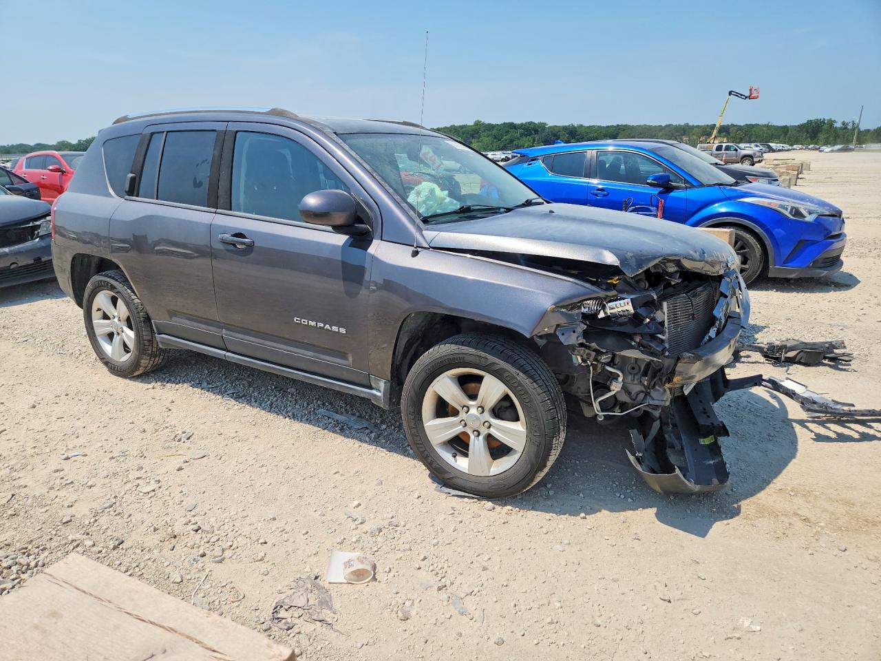 2015 Jeep Compass Latitude Серый vin: 1C4NJDEBXFD371043