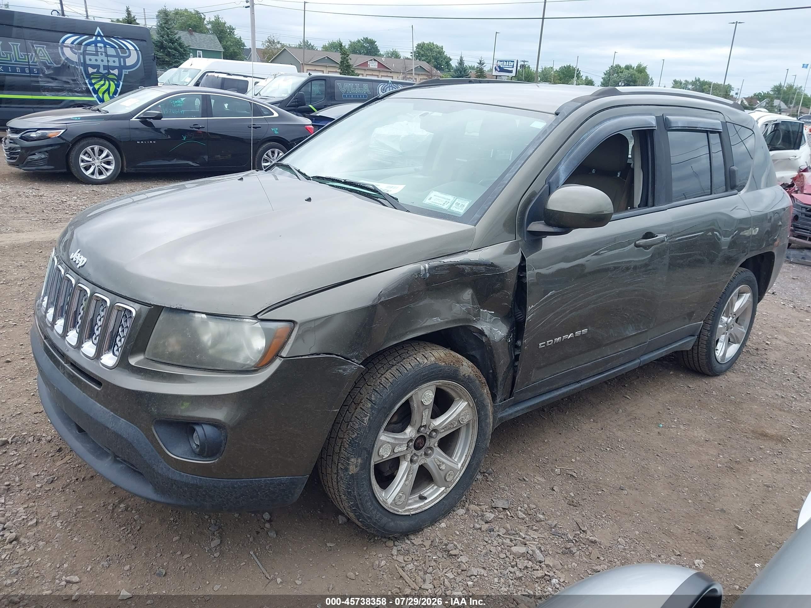 2015 Jeep Compass Latitude Green vin: 1C4NJDEBXFD393642