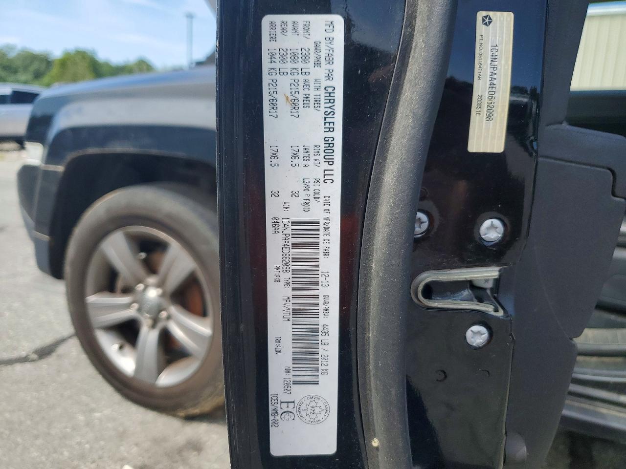2014 Jeep Patriot Black vin: 1C4NJPAA4ED662098