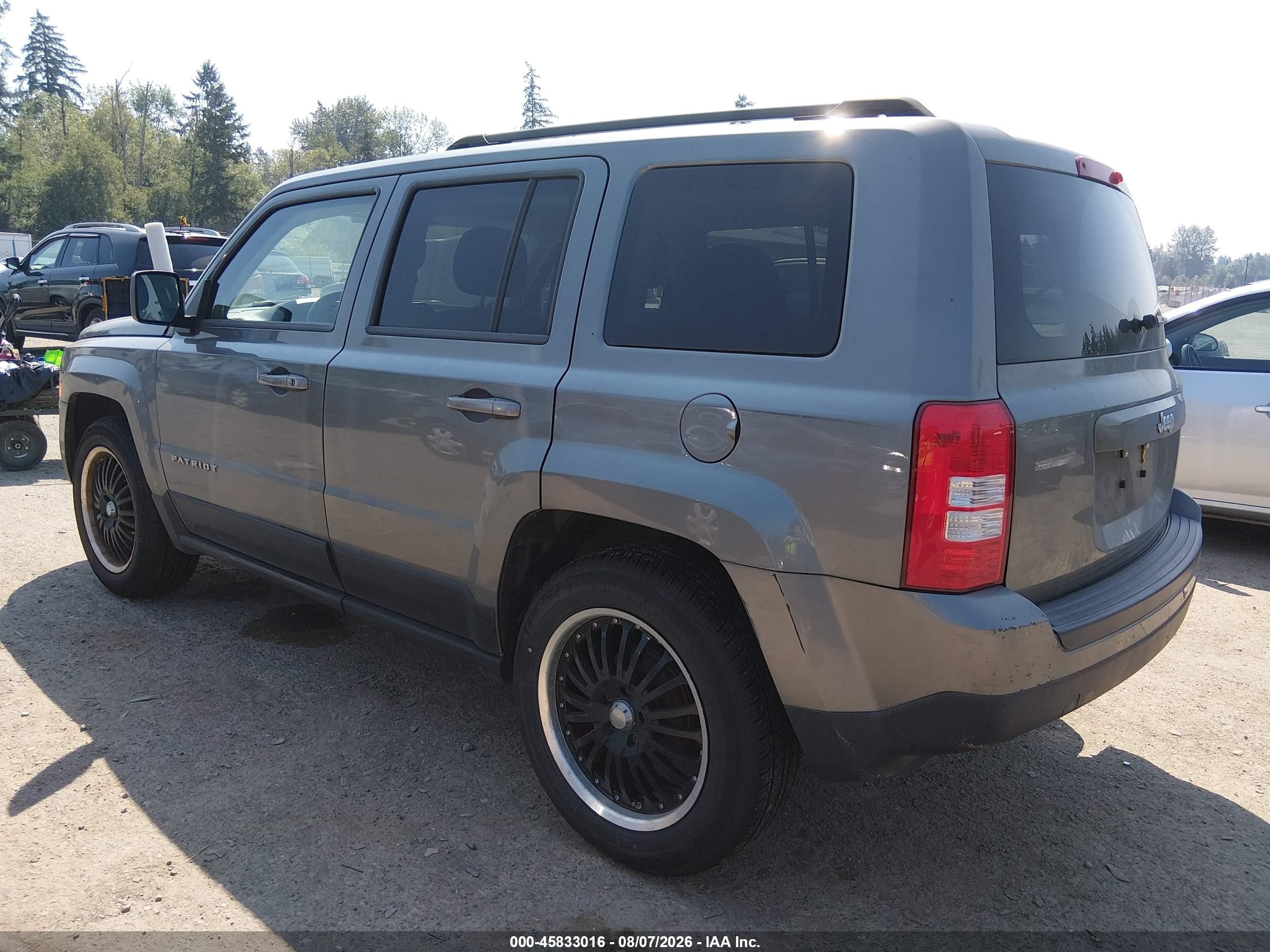 2012 Jeep Patriot Sport Silver vin: 1C4NJPBA0CD511853