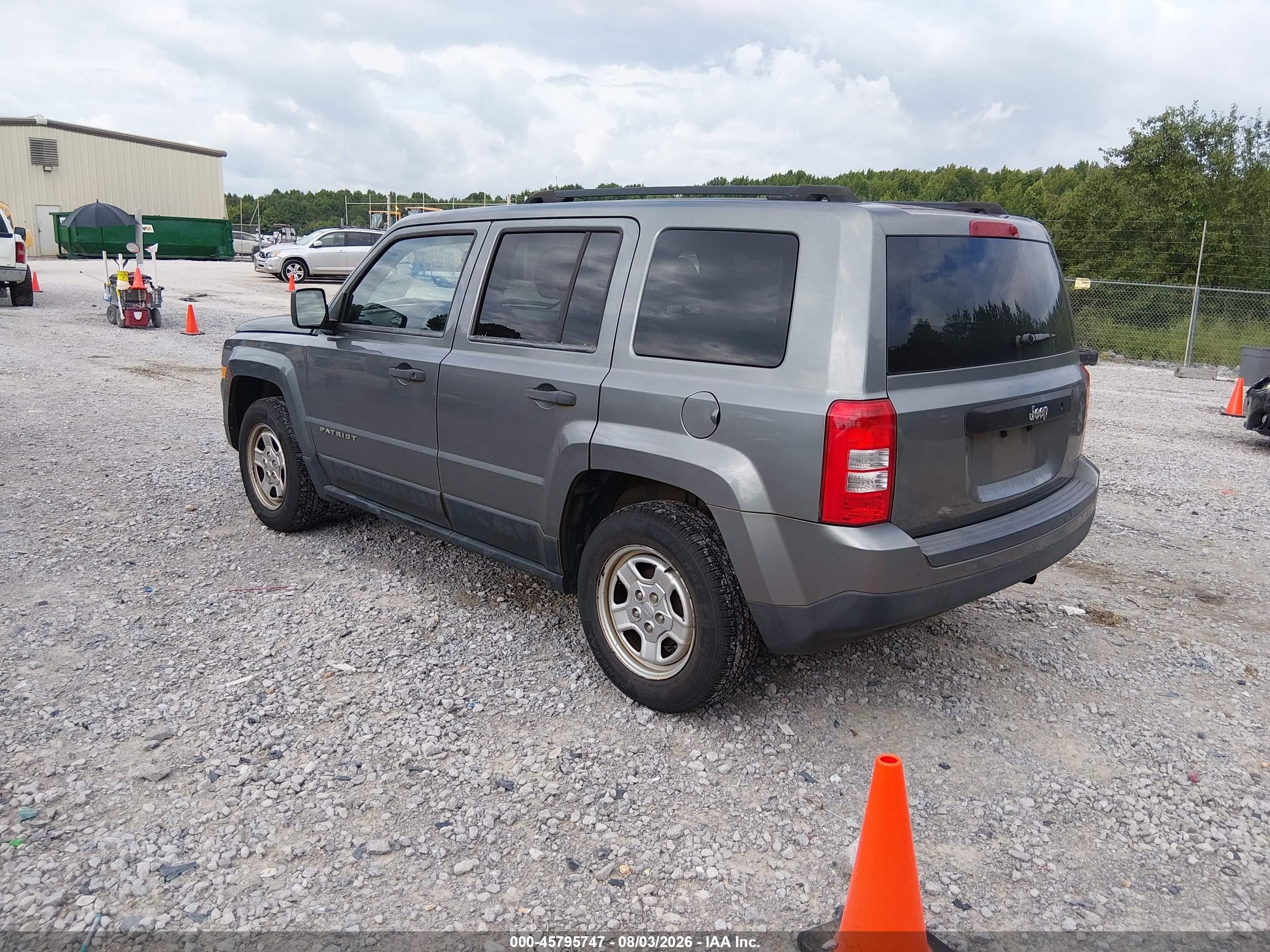 2013 Jeep Patriot Sport Серый vin: 1C4NJPBA0DD109753