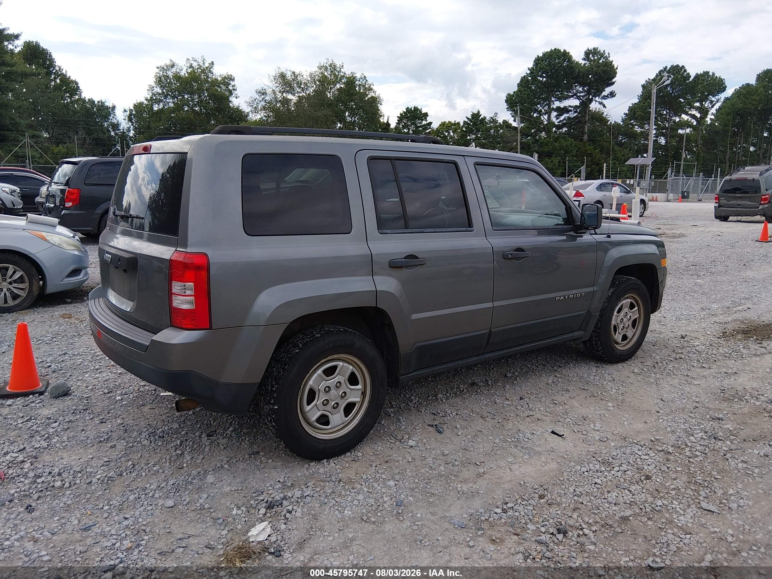 2013 Jeep Patriot Sport Серый vin: 1C4NJPBA0DD109753