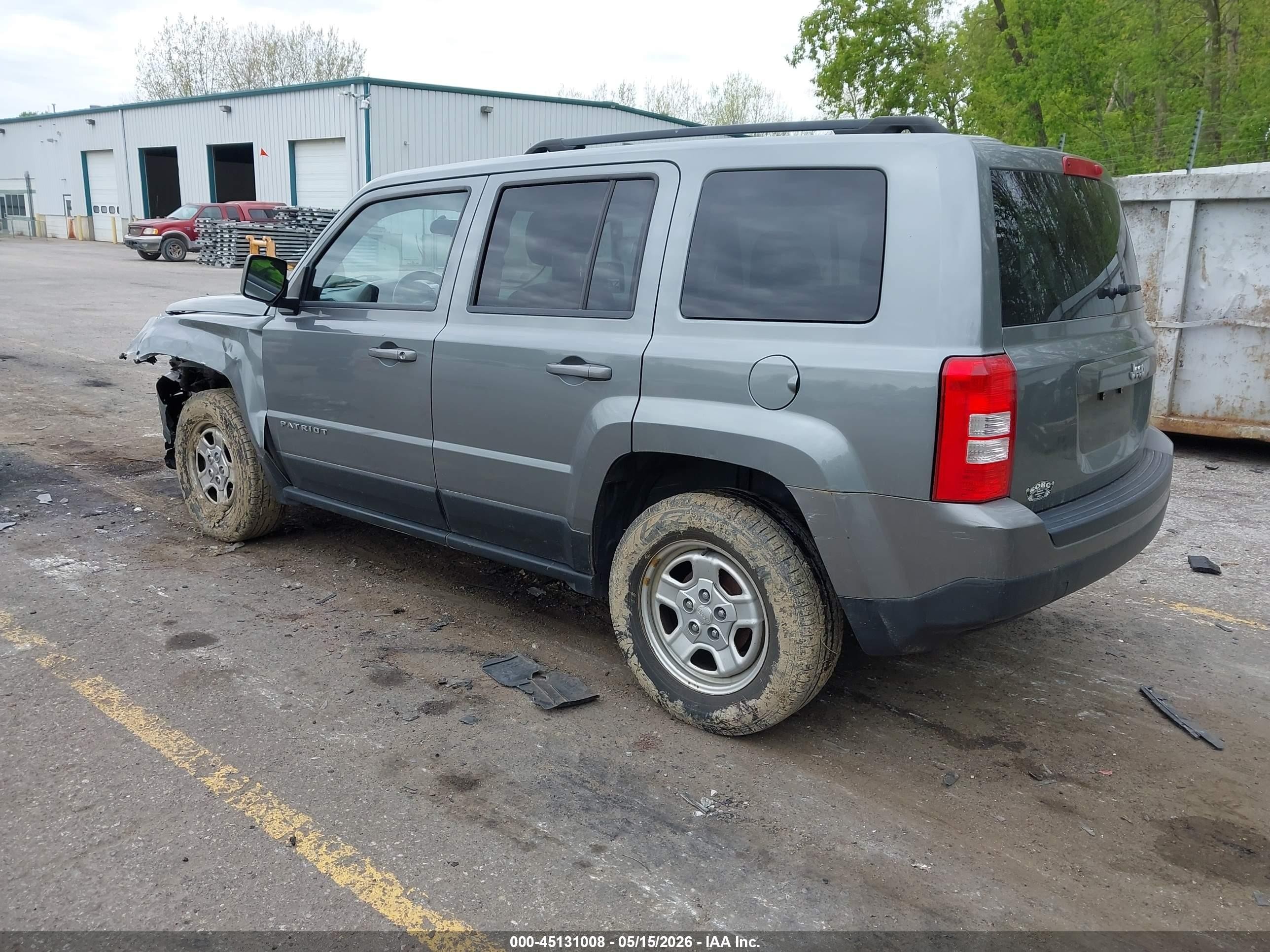 2013 Jeep Patriot Sport Gray vin: 1C4NJPBA0DD109820