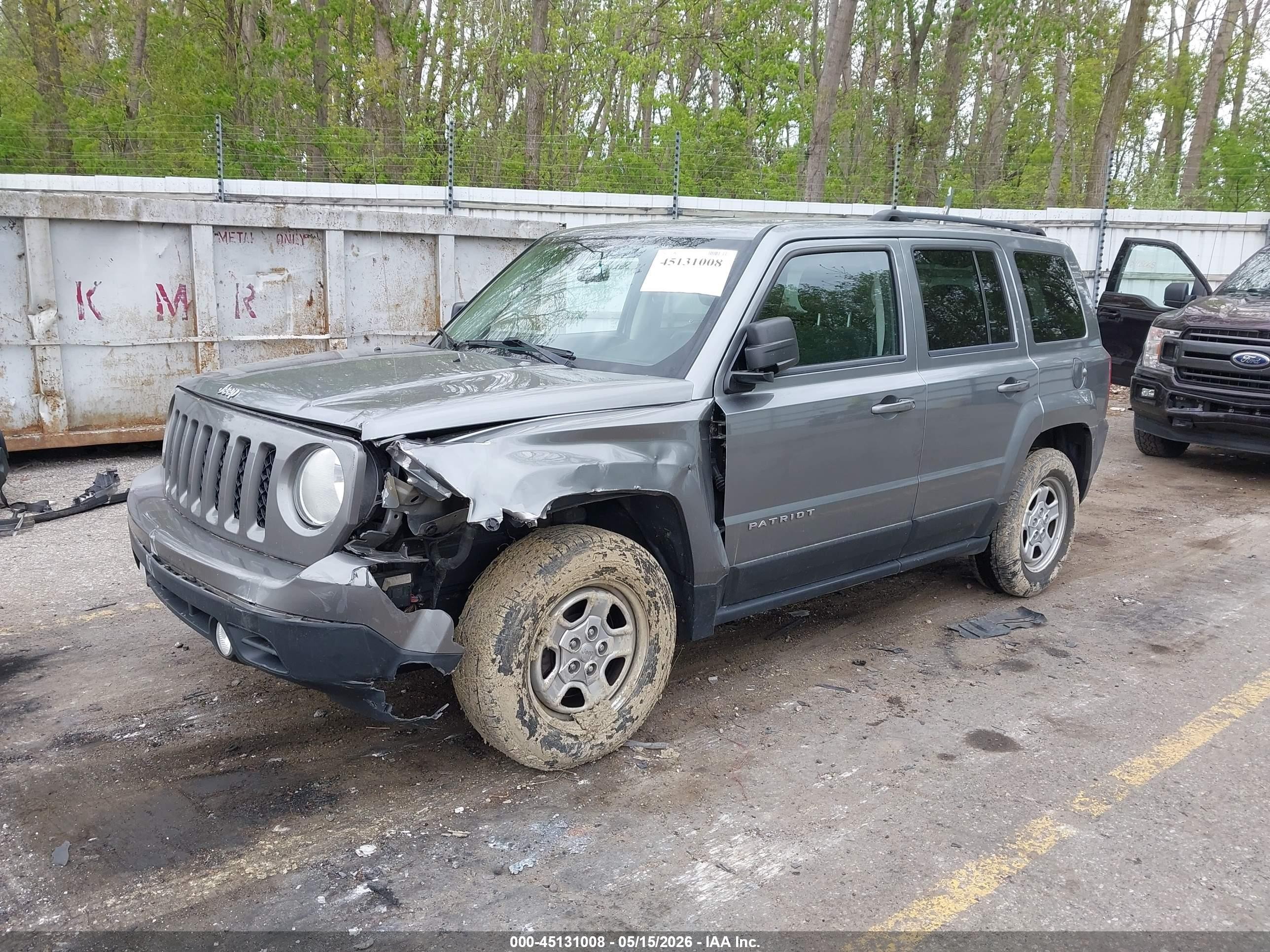 2013 Jeep Patriot Sport Gray vin: 1C4NJPBA0DD109820
