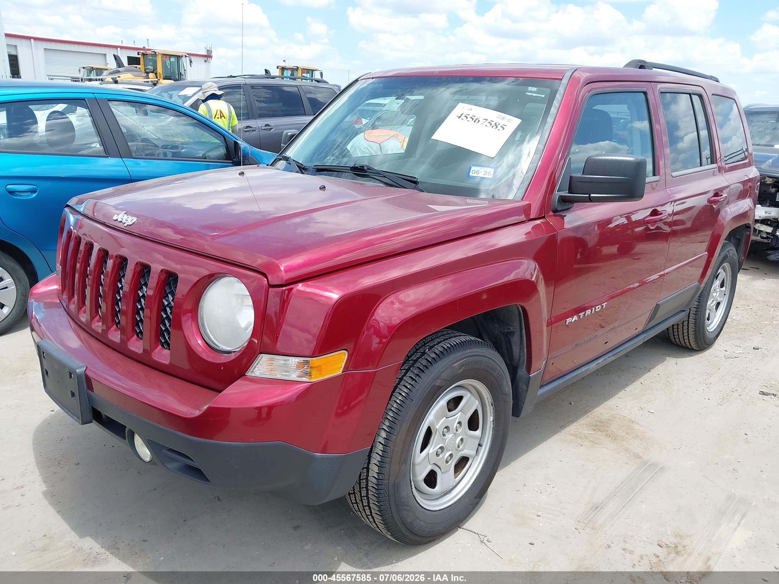 2014 Jeep Patriot Sport Red vin: 1C4NJPBA0ED504968