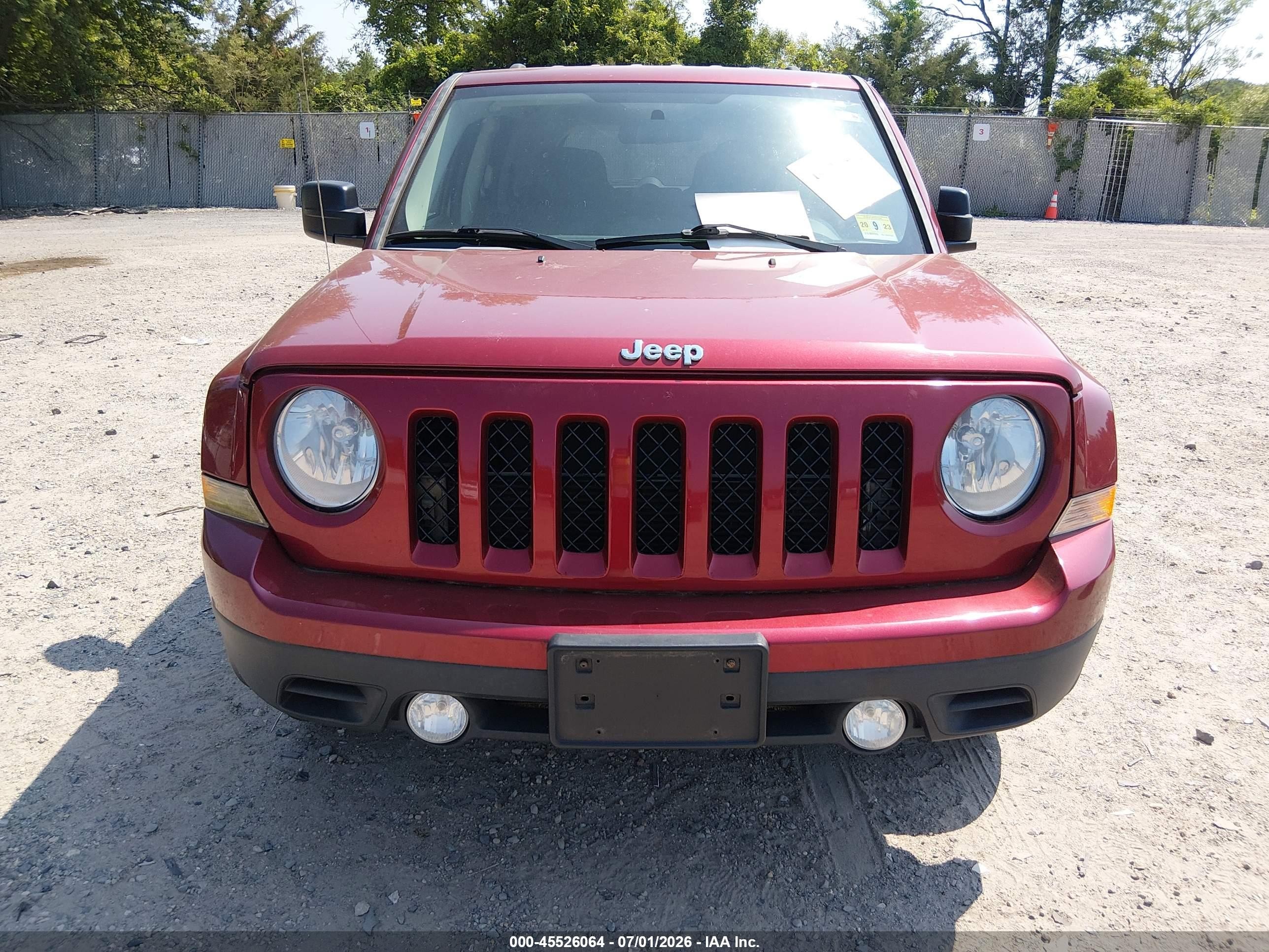 2014 Jeep Patriot Sport Red vin: 1C4NJPBA0ED551966