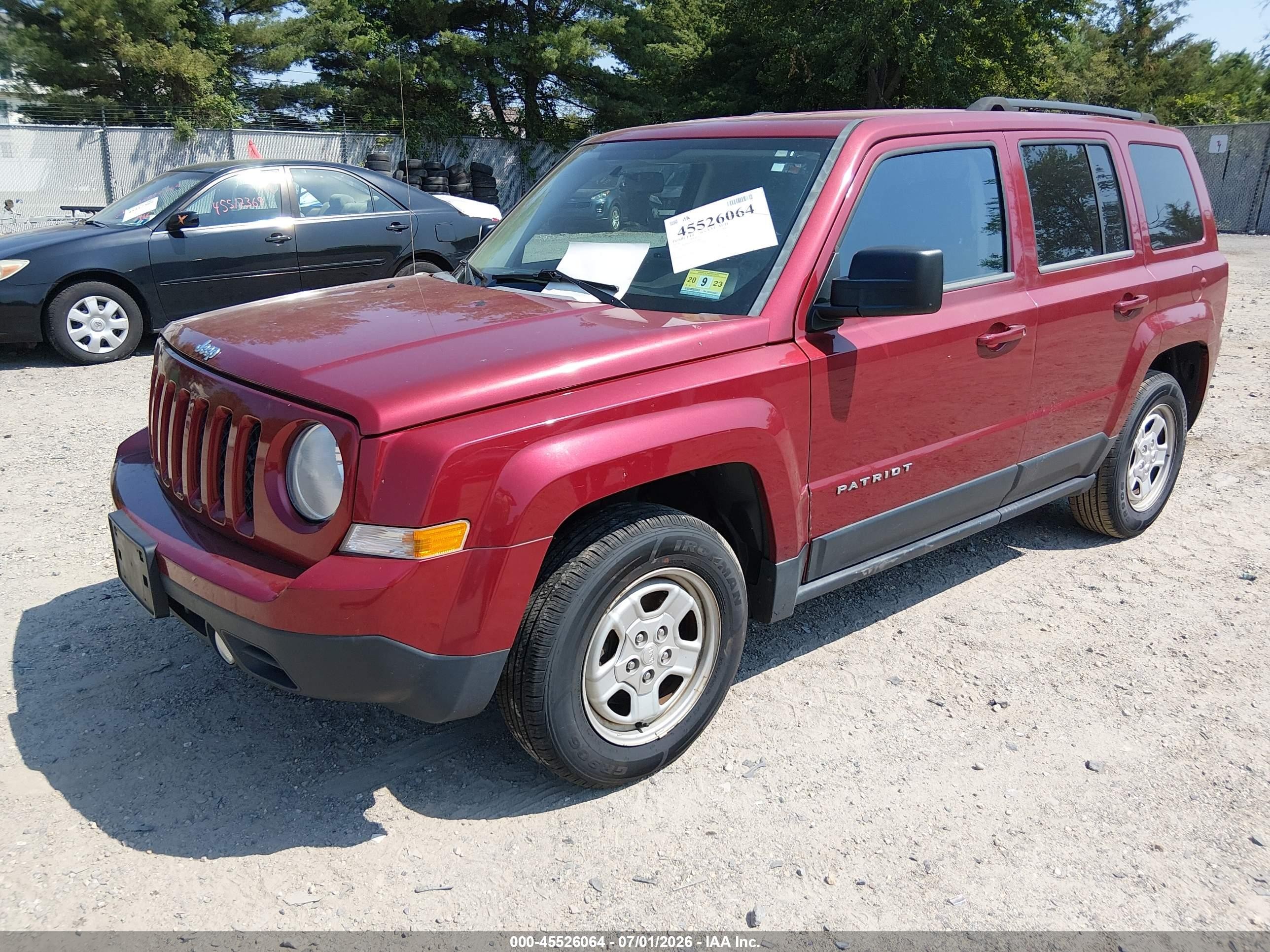 2014 Jeep Patriot Sport Red vin: 1C4NJPBA0ED551966
