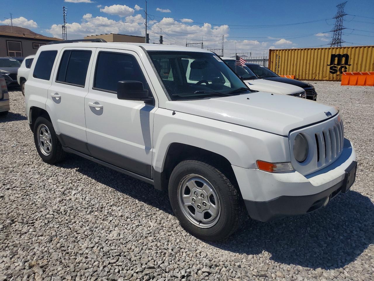 2014 Jeep Patriot Sport White vin: 1C4NJPBA0ED559548