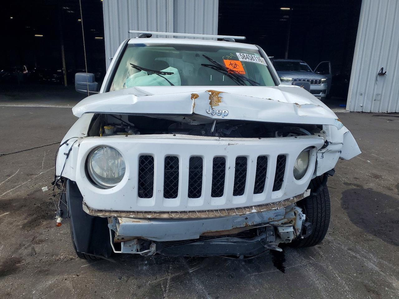 2014 Jeep Patriot Sport White vin: 1C4NJPBA0ED695095