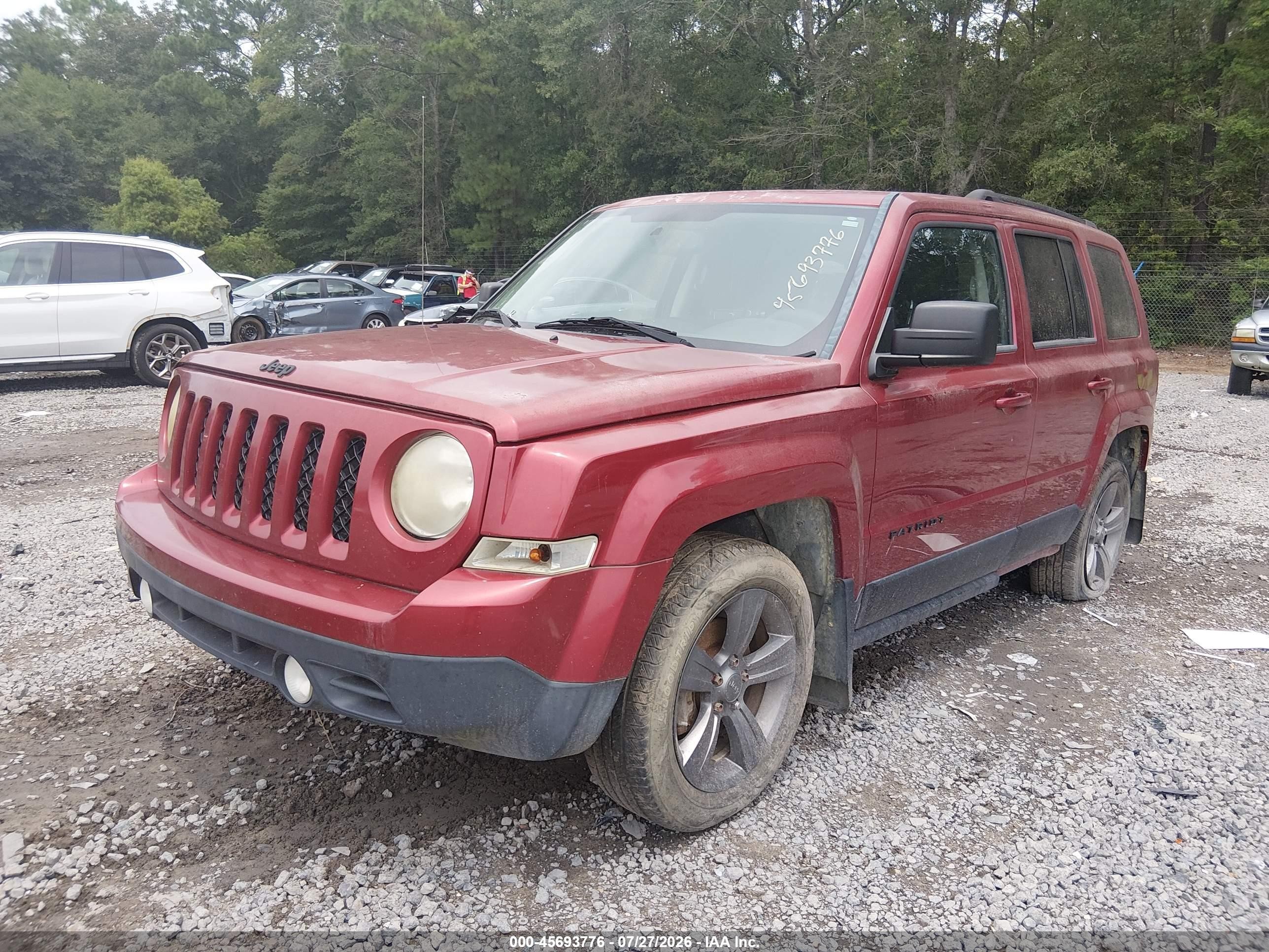 2014 Jeep Patriot Altitude Red vin: 1C4NJPBA0ED753206