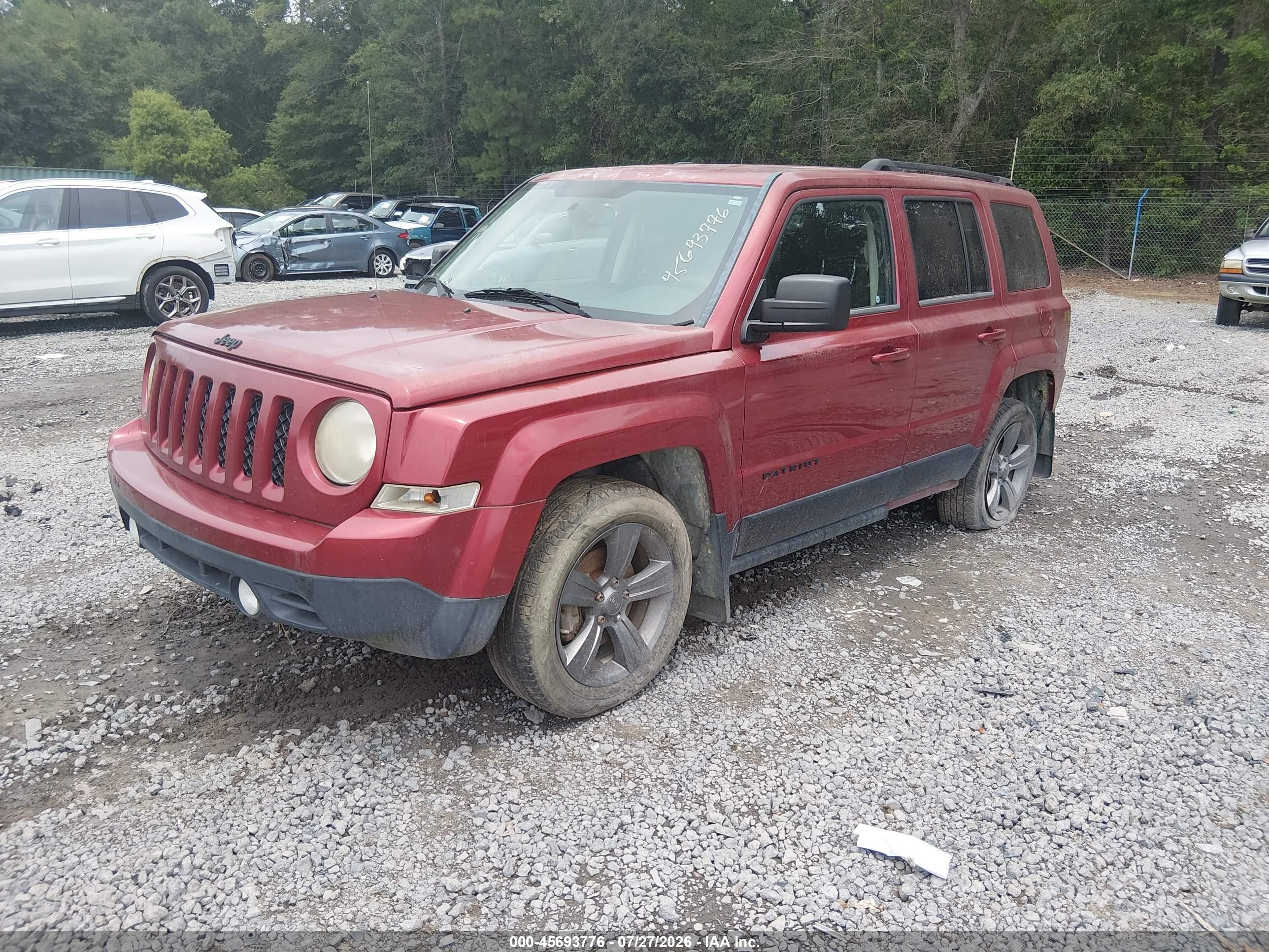 2014 Jeep Patriot Altitude Red vin: 1C4NJPBA0ED753206