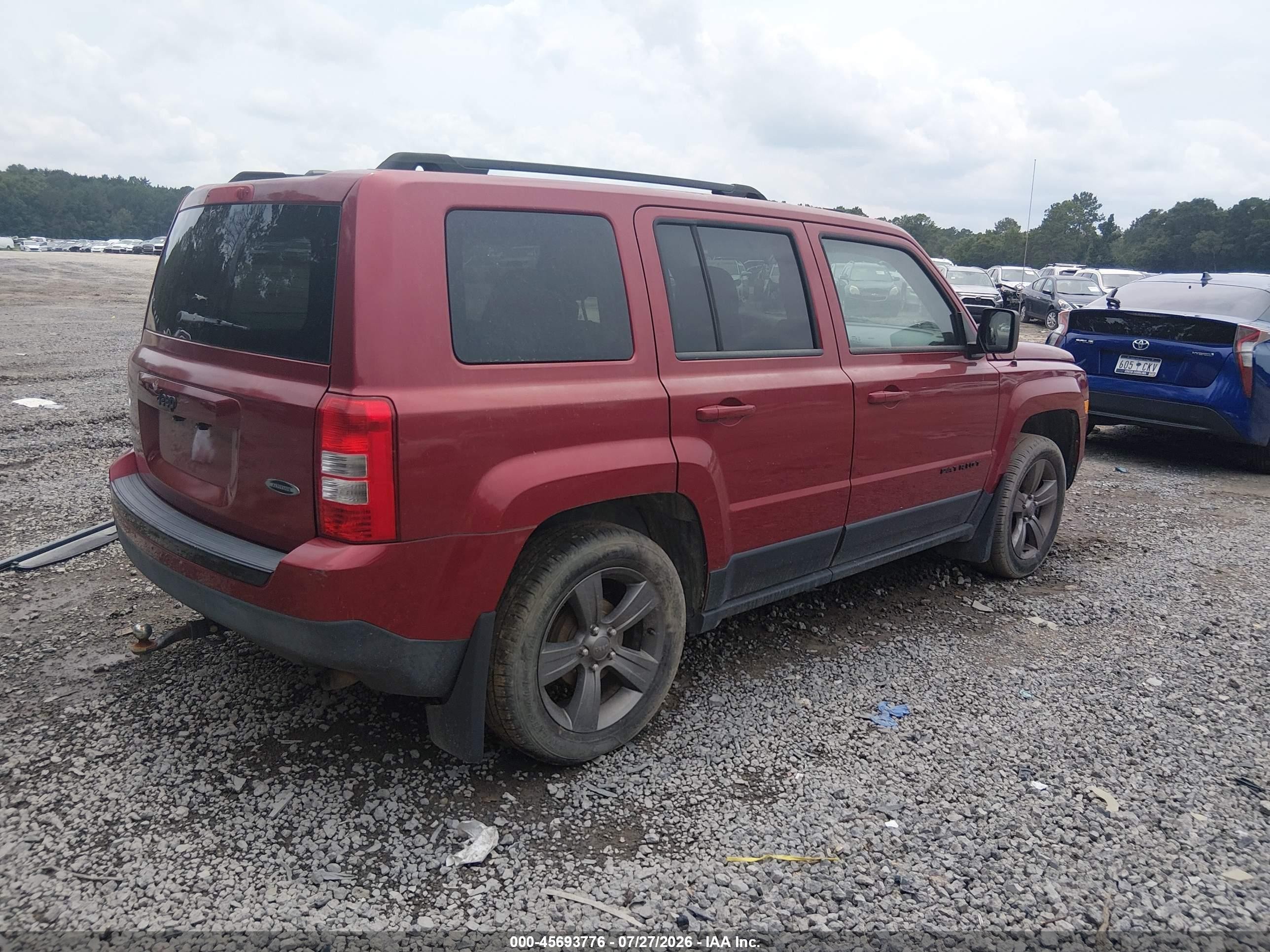 2014 Jeep Patriot Altitude Red vin: 1C4NJPBA0ED753206