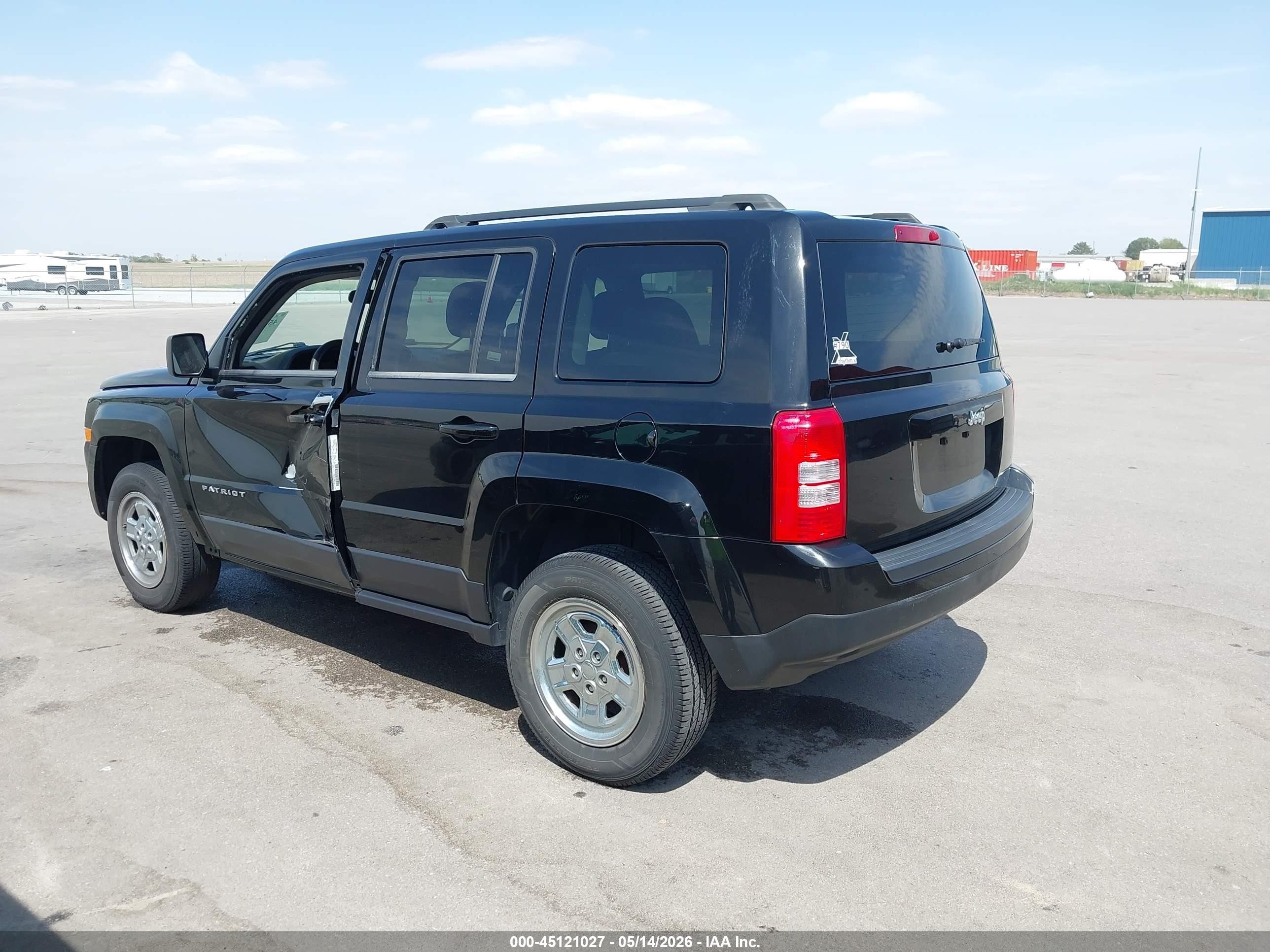 2014 Jeep Patriot Sport Black vin: 1C4NJPBA0ED864385
