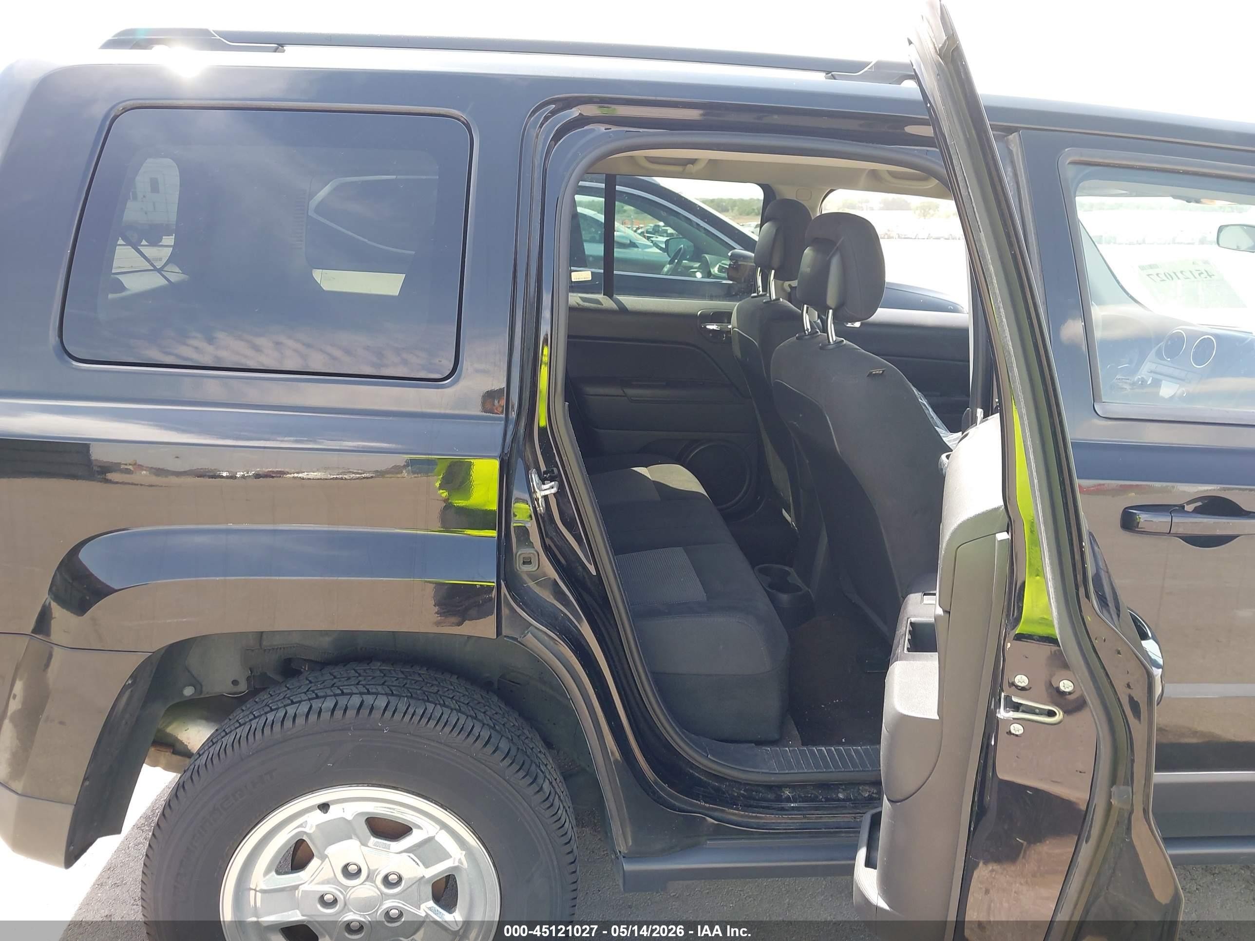 2014 Jeep Patriot Sport Black vin: 1C4NJPBA0ED864385