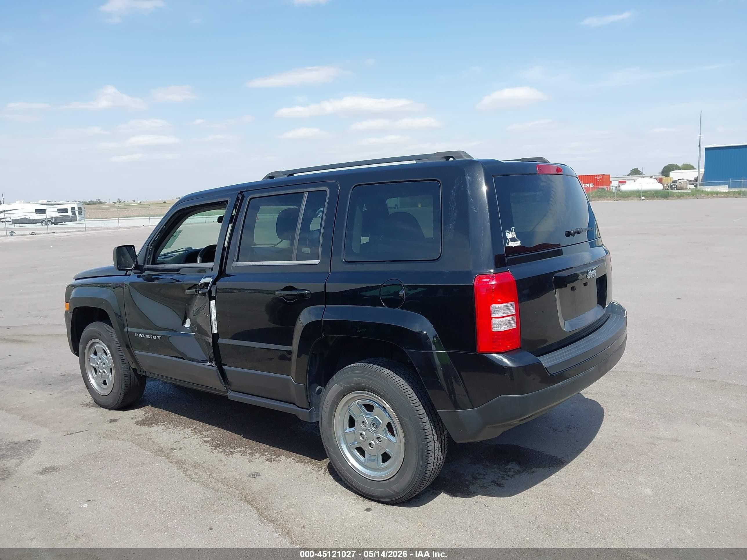 2014 Jeep Patriot Sport Black vin: 1C4NJPBA0ED864385