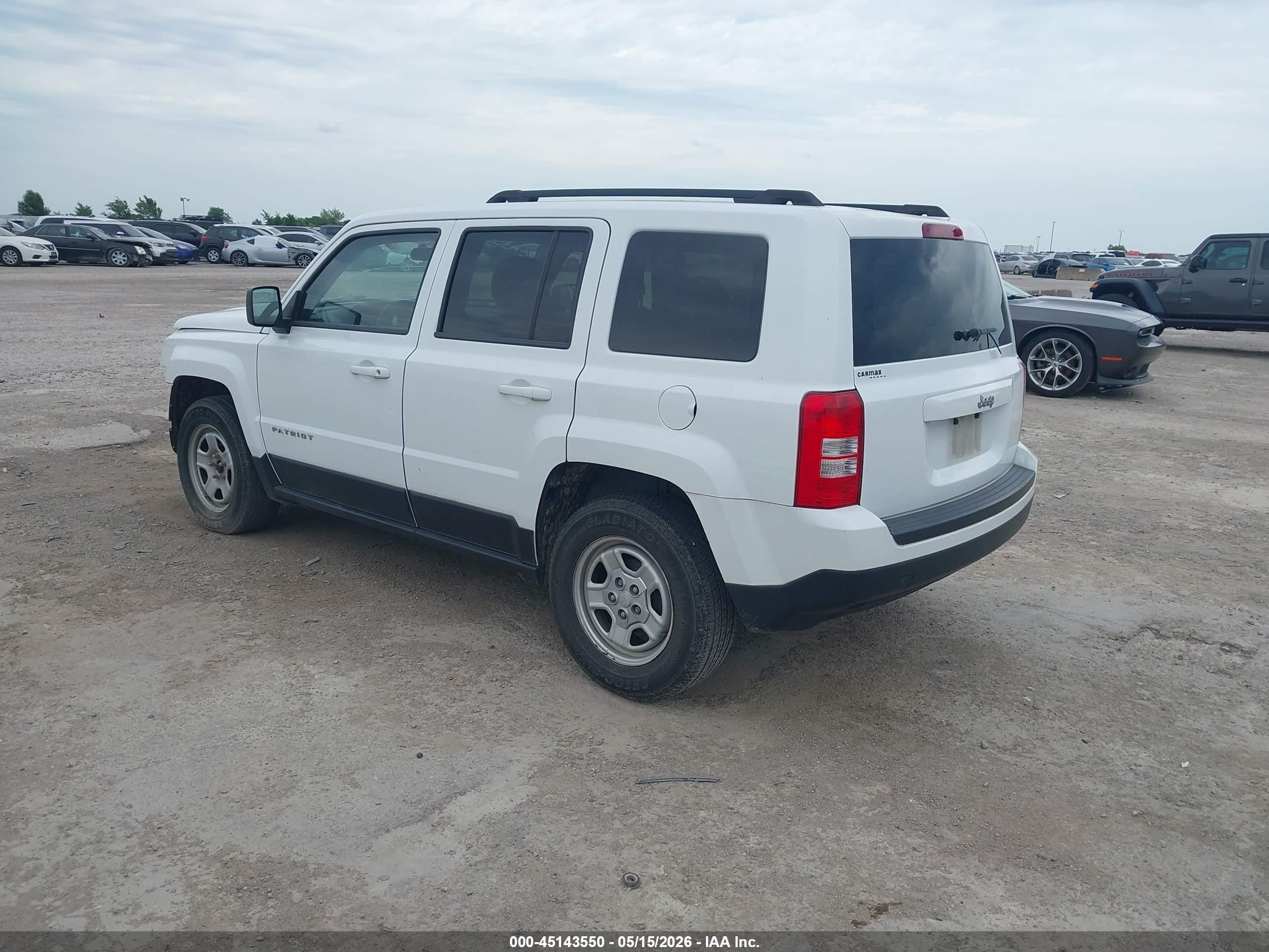 2014 Jeep Patriot Sport White vin: 1C4NJPBA0ED881087