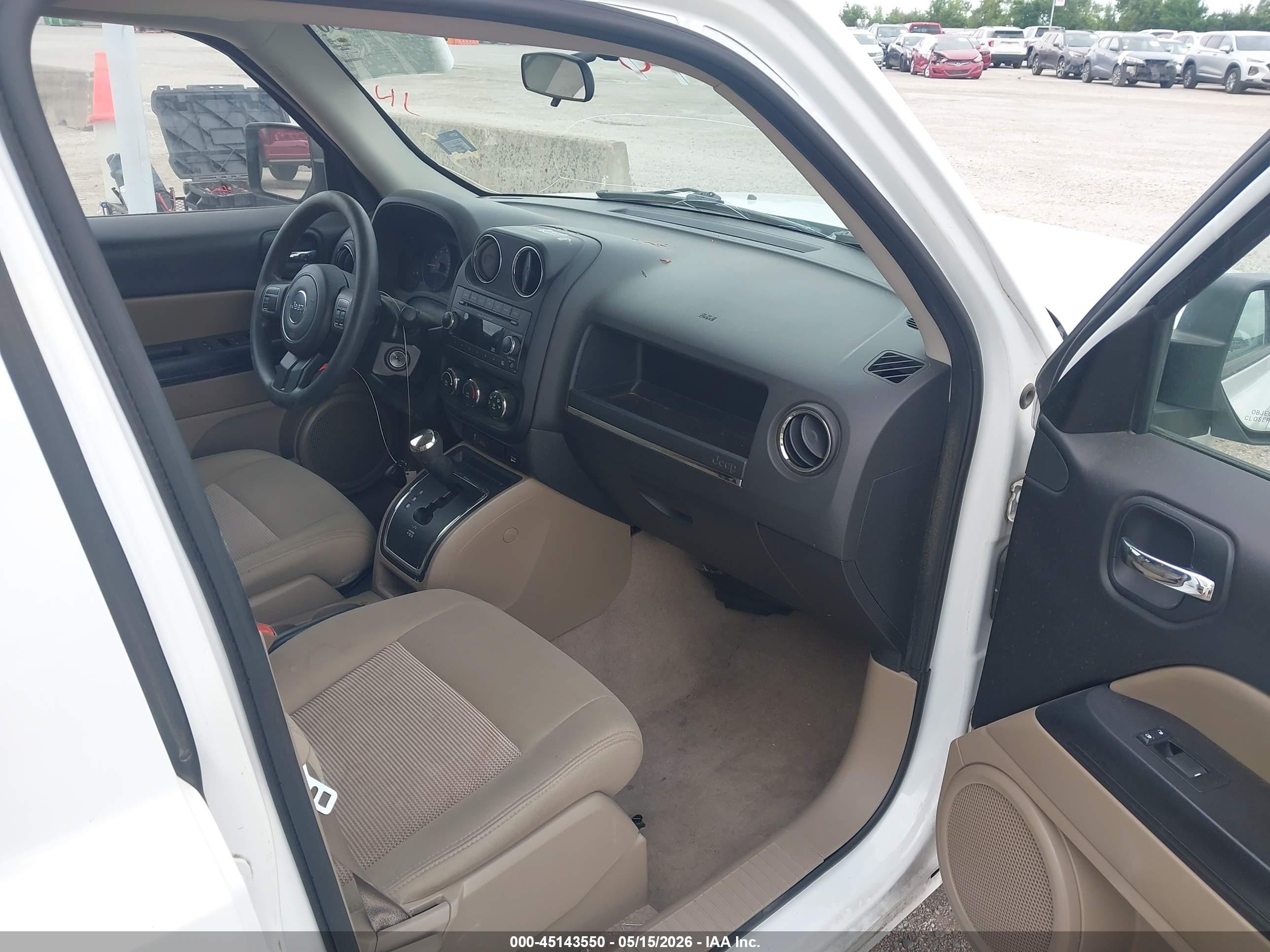 2014 Jeep Patriot Sport White vin: 1C4NJPBA0ED881087
