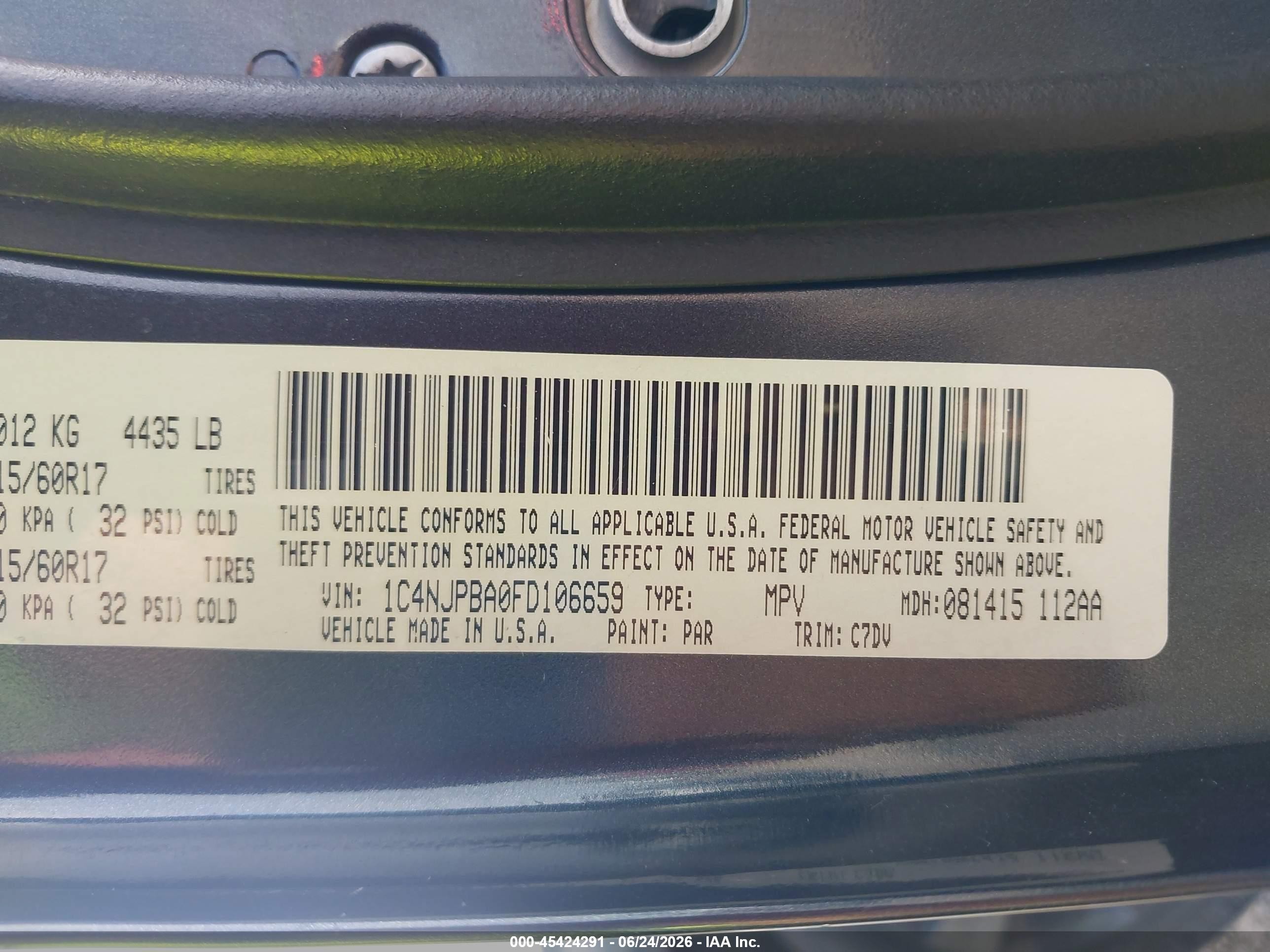 2015 Jeep Patriot Altitude Edition Gray vin: 1C4NJPBA0FD106659