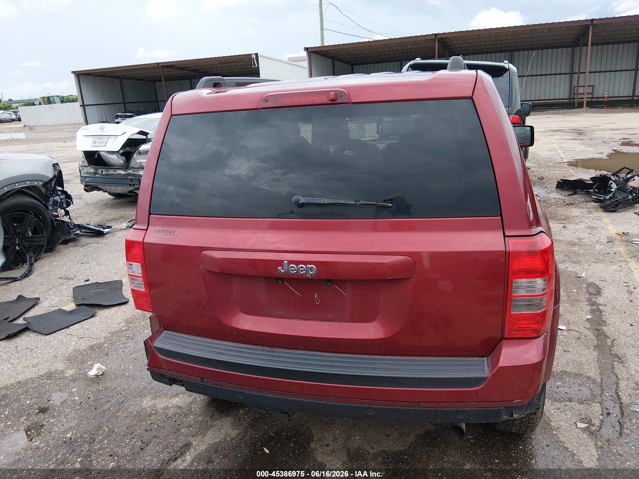 2015 Jeep Patriot Sport Red vin: 1C4NJPBA0FD219513