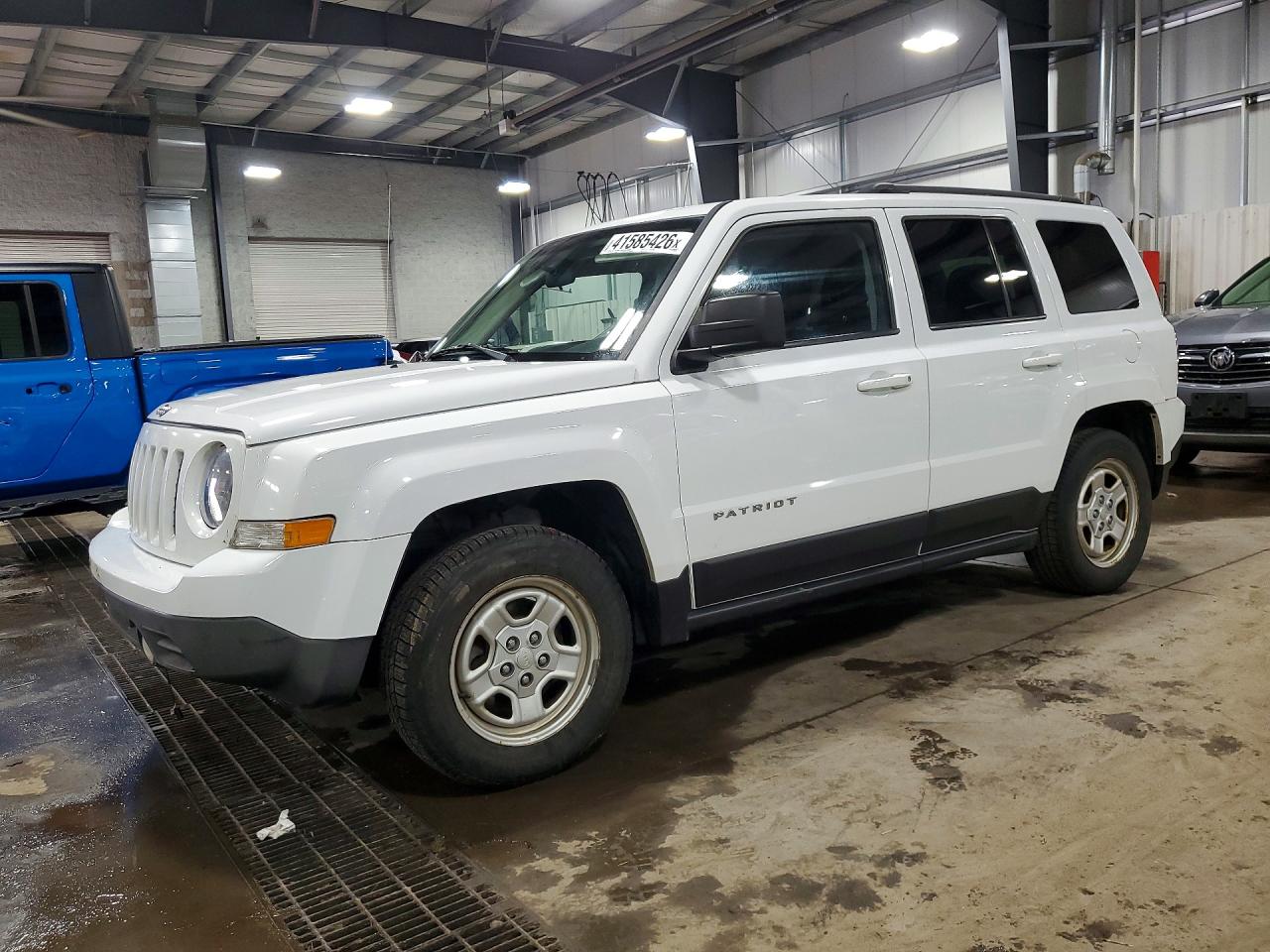 2015 Jeep Patriot Sport White vin: 1C4NJPBA0FD247151